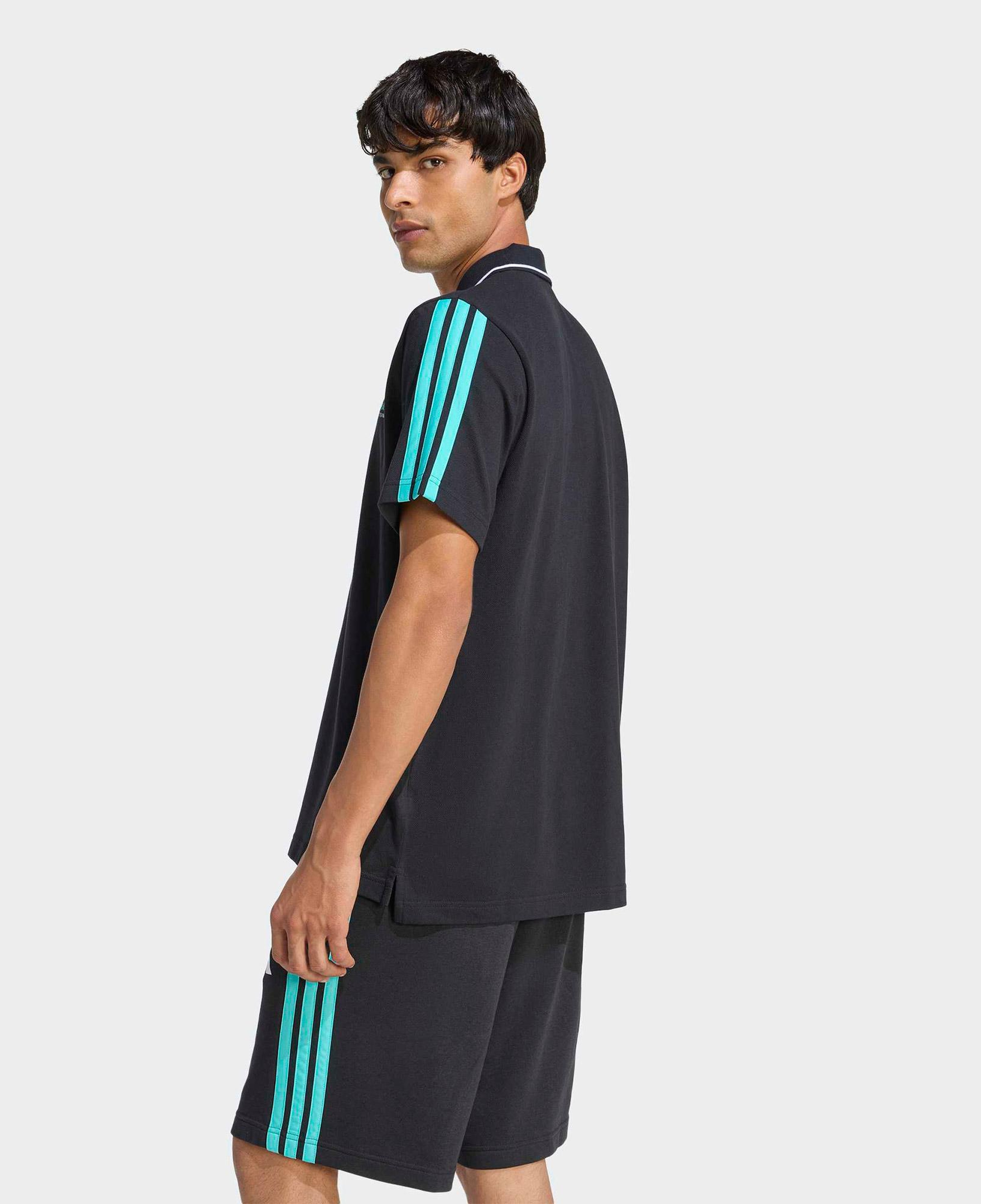 adidas Mercedes-AMG Petronas F1 Erkek Siyah Polo T-Shirt