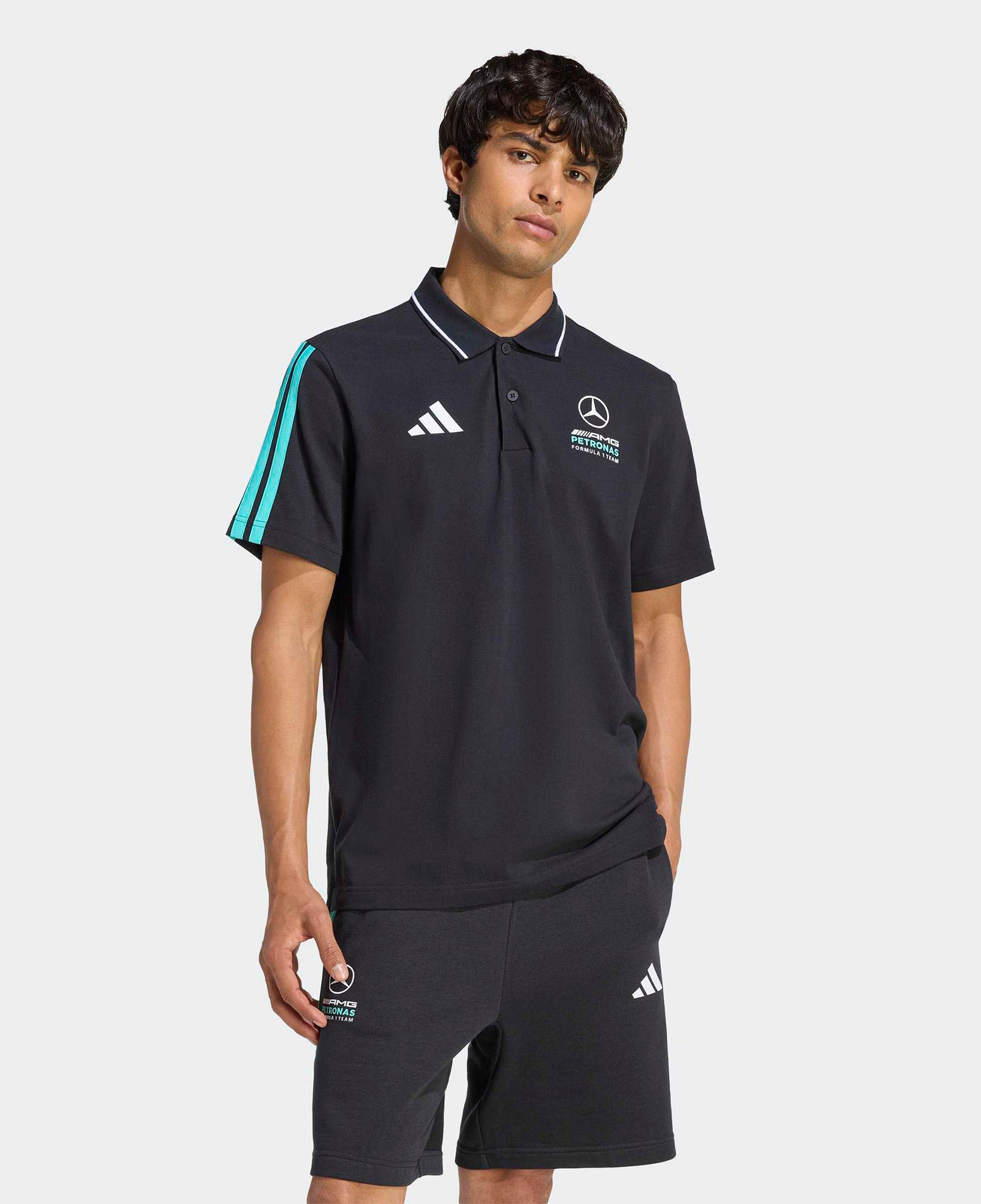 adidas Mercedes-AMG Petronas F1 Erkek Siyah Polo T-Shirt