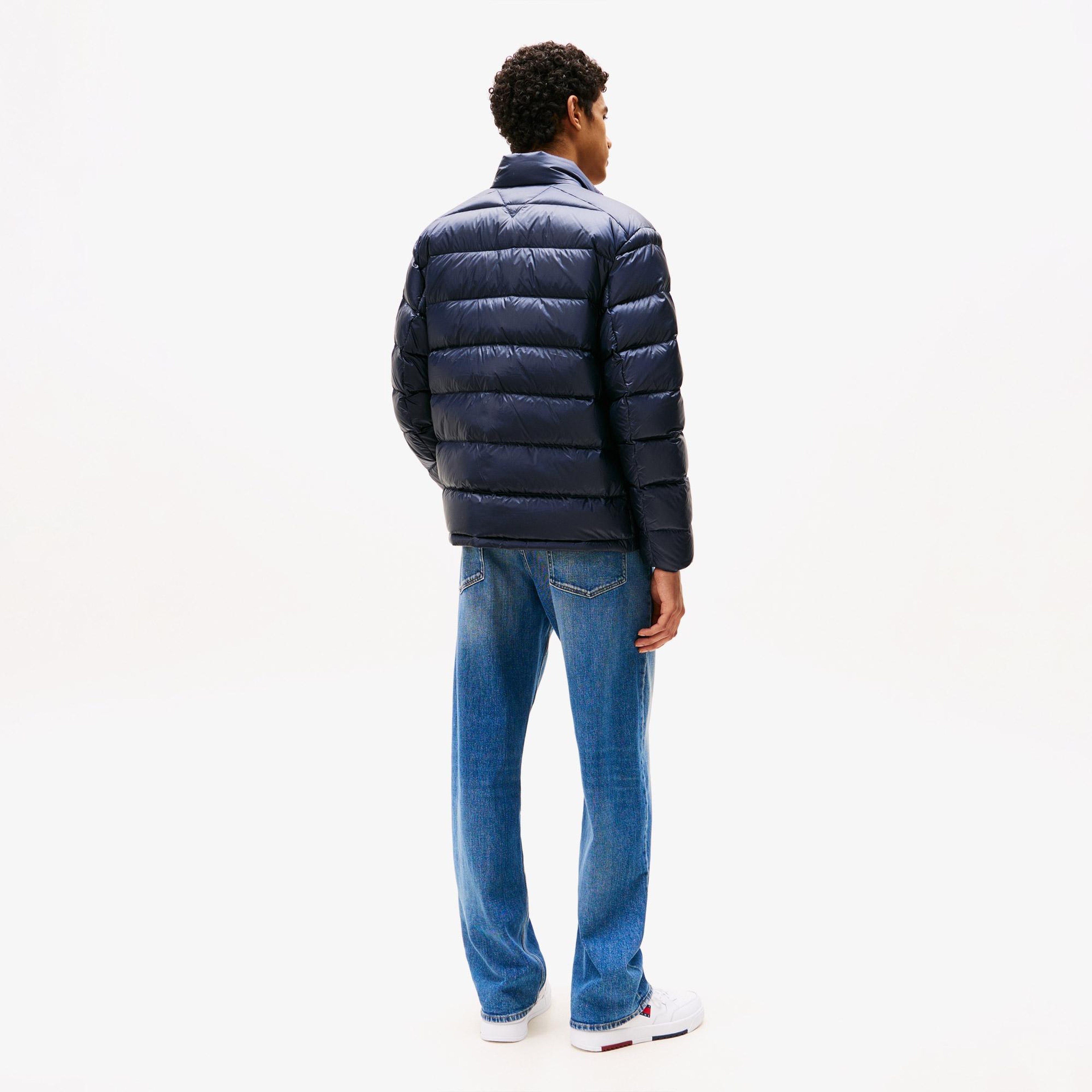 Tommy Jeans Light Down Erkek Puffer Lacivert Mont
