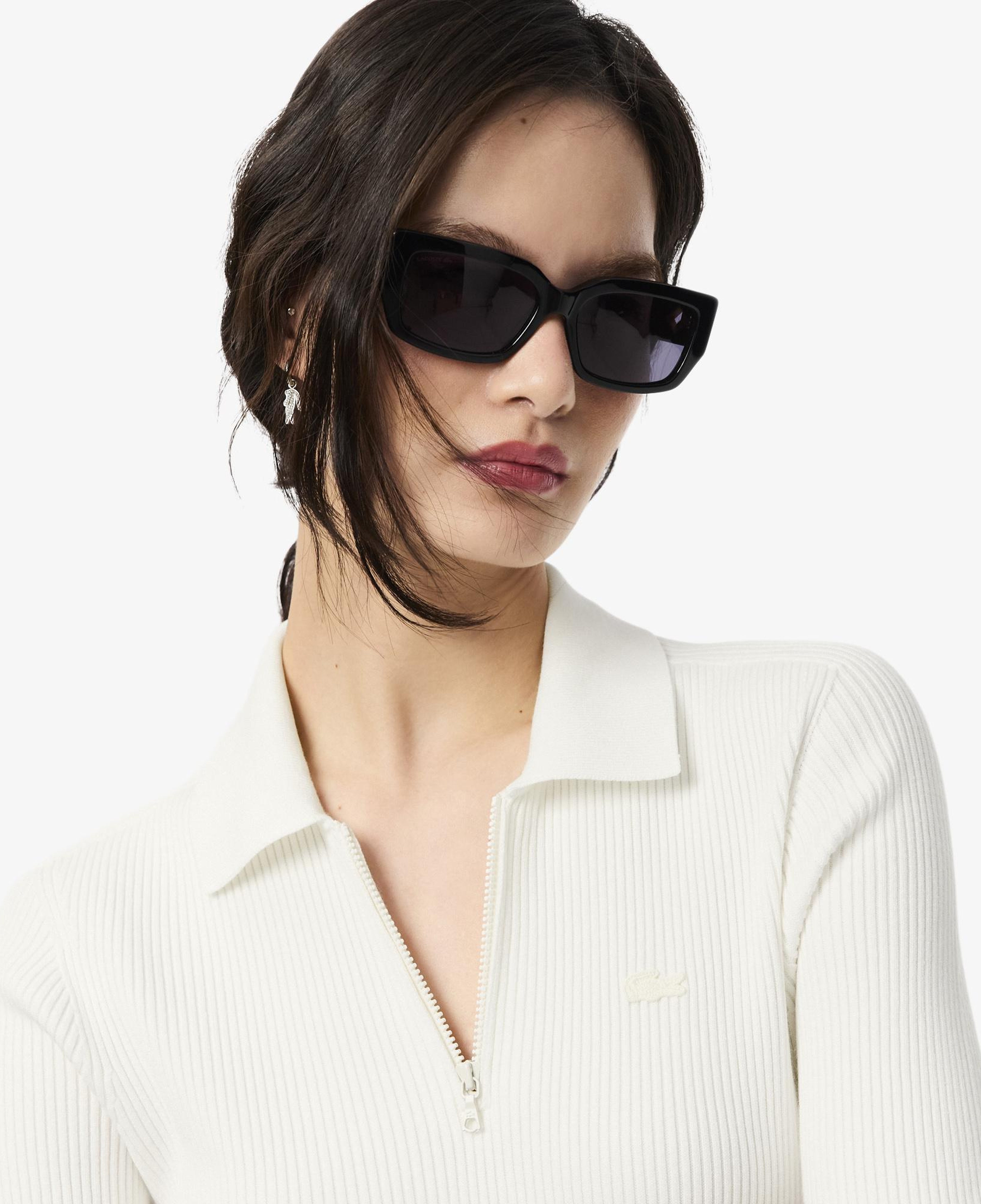 Kadın Relaxed Fit Kısa Kollu Polo Yaka Beyaz Elbise