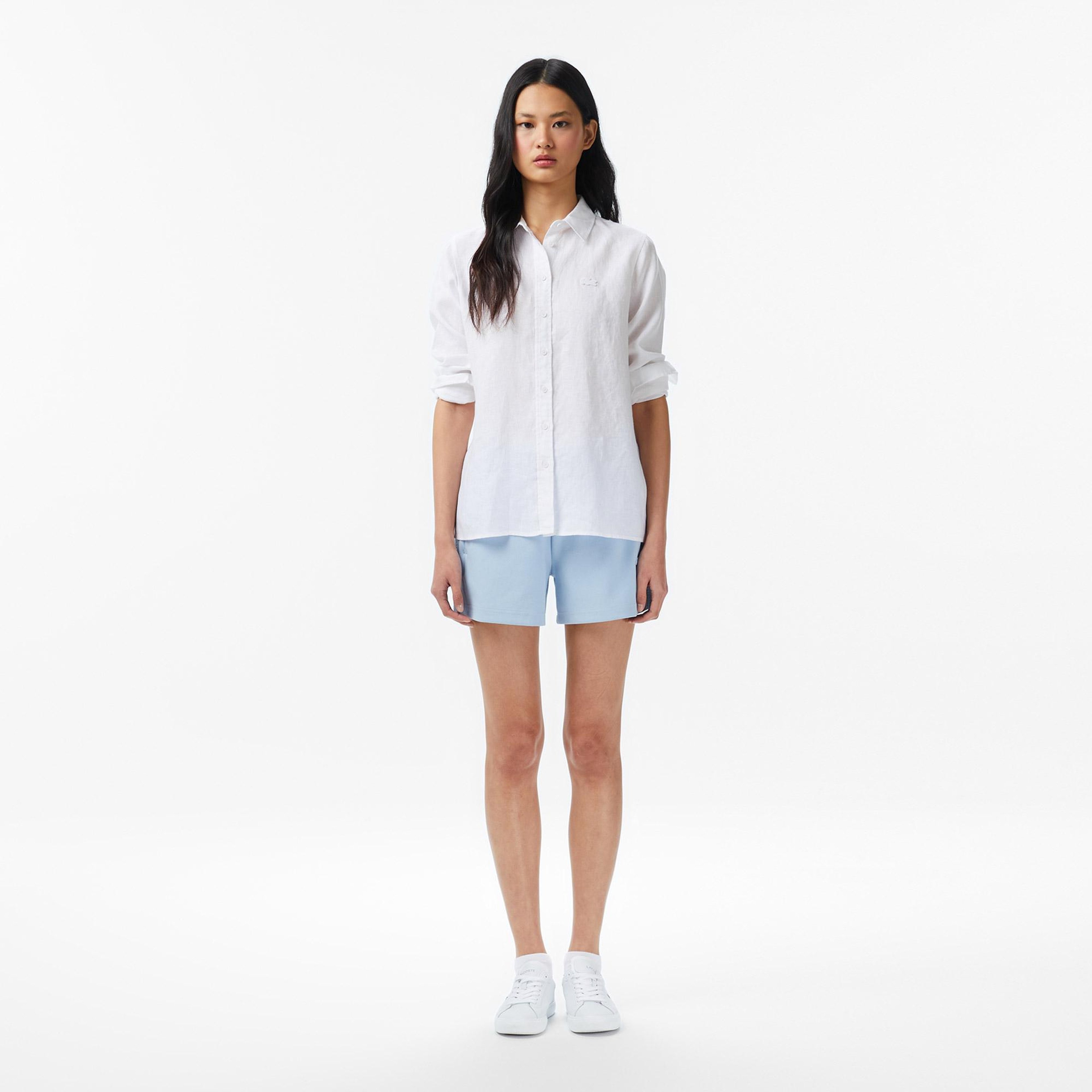 Kadın Relaxed Fit Beyaz Gömlek