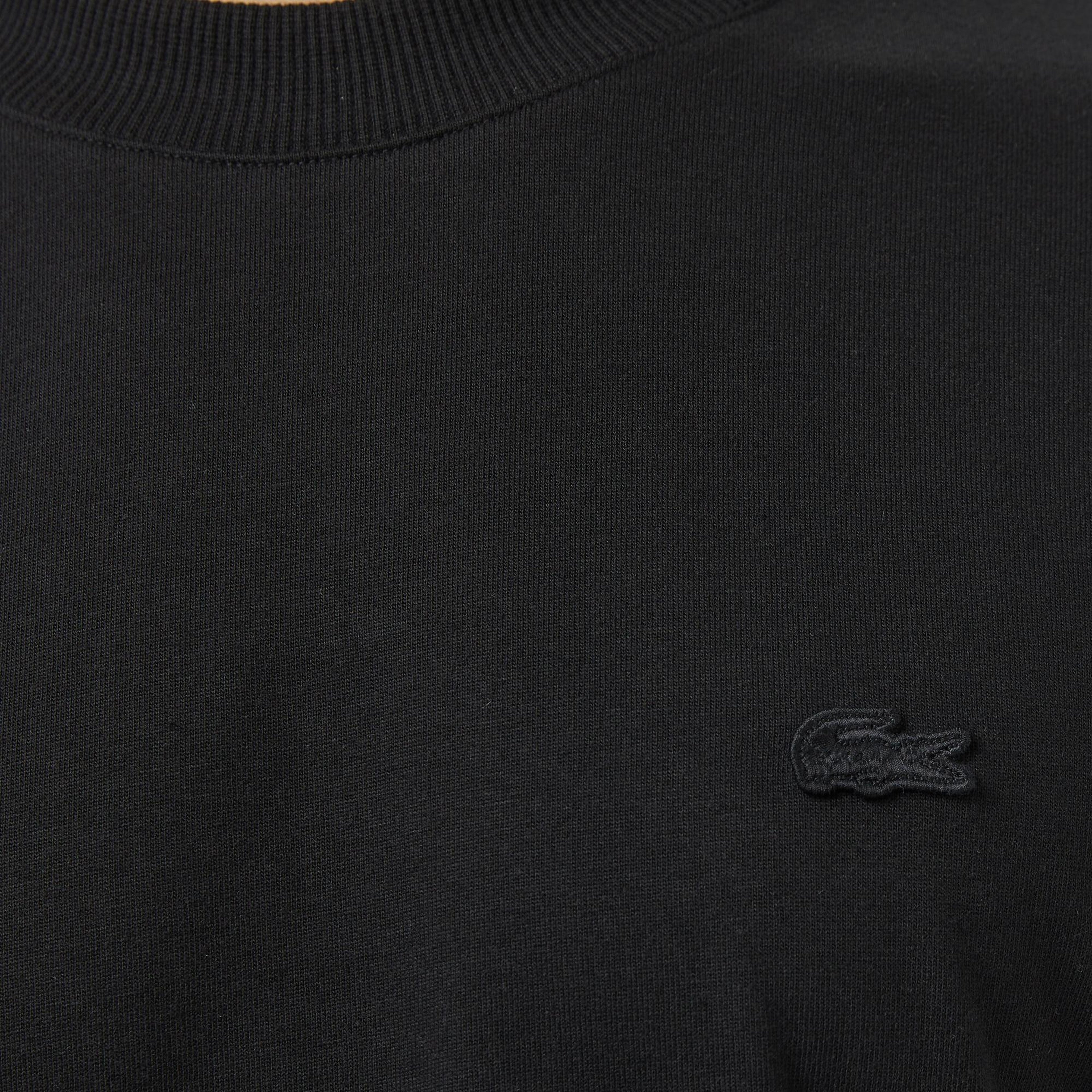 Erkek Relaxed Fit Bisiklet Yaka Siyah T-Shirt