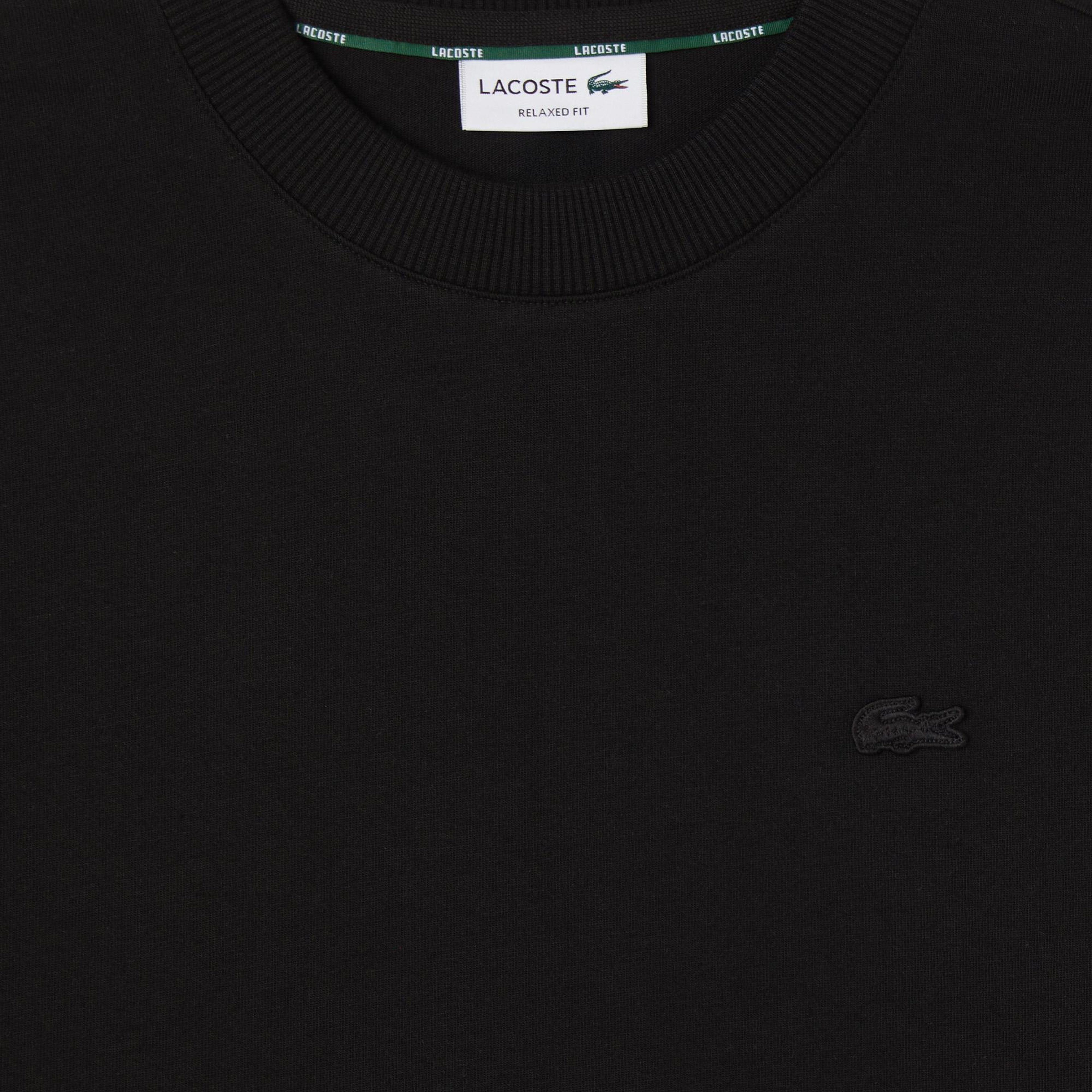 Erkek Relaxed Fit Bisiklet Yaka Siyah T-Shirt
