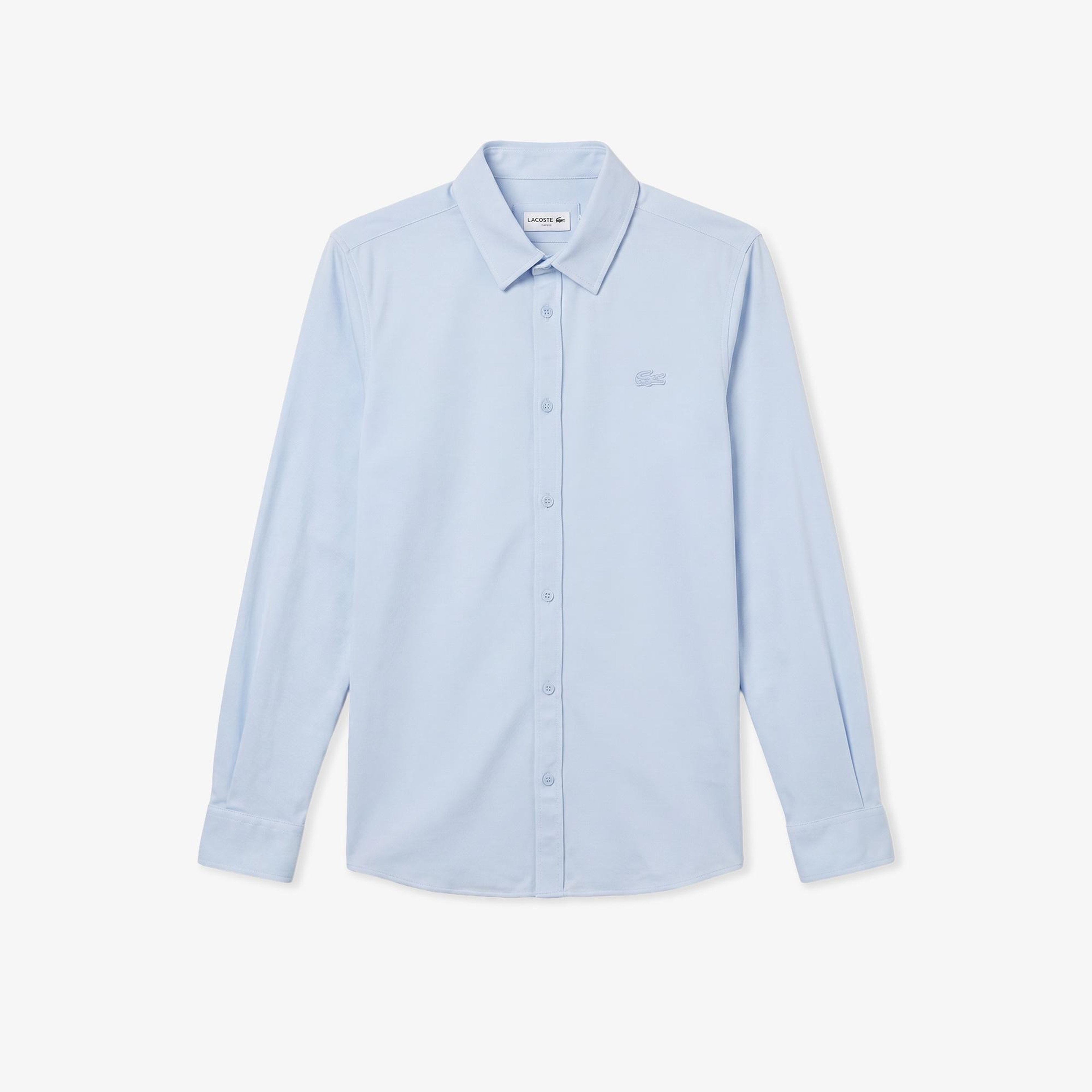 Erkek Slim Fit Açık Mavi Gömlek