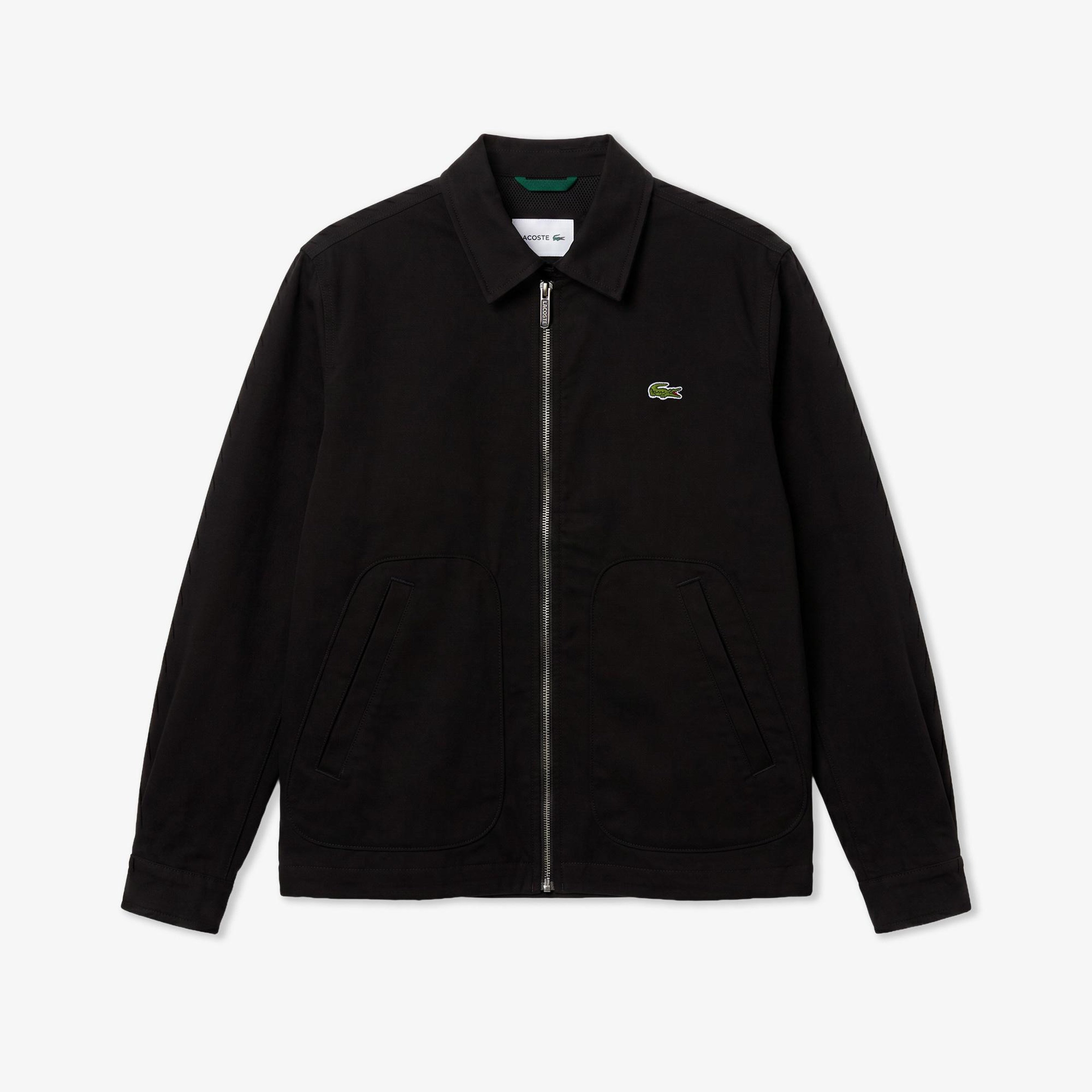 Lacoste Erkek Gömlek Yaka Siyah Ceket