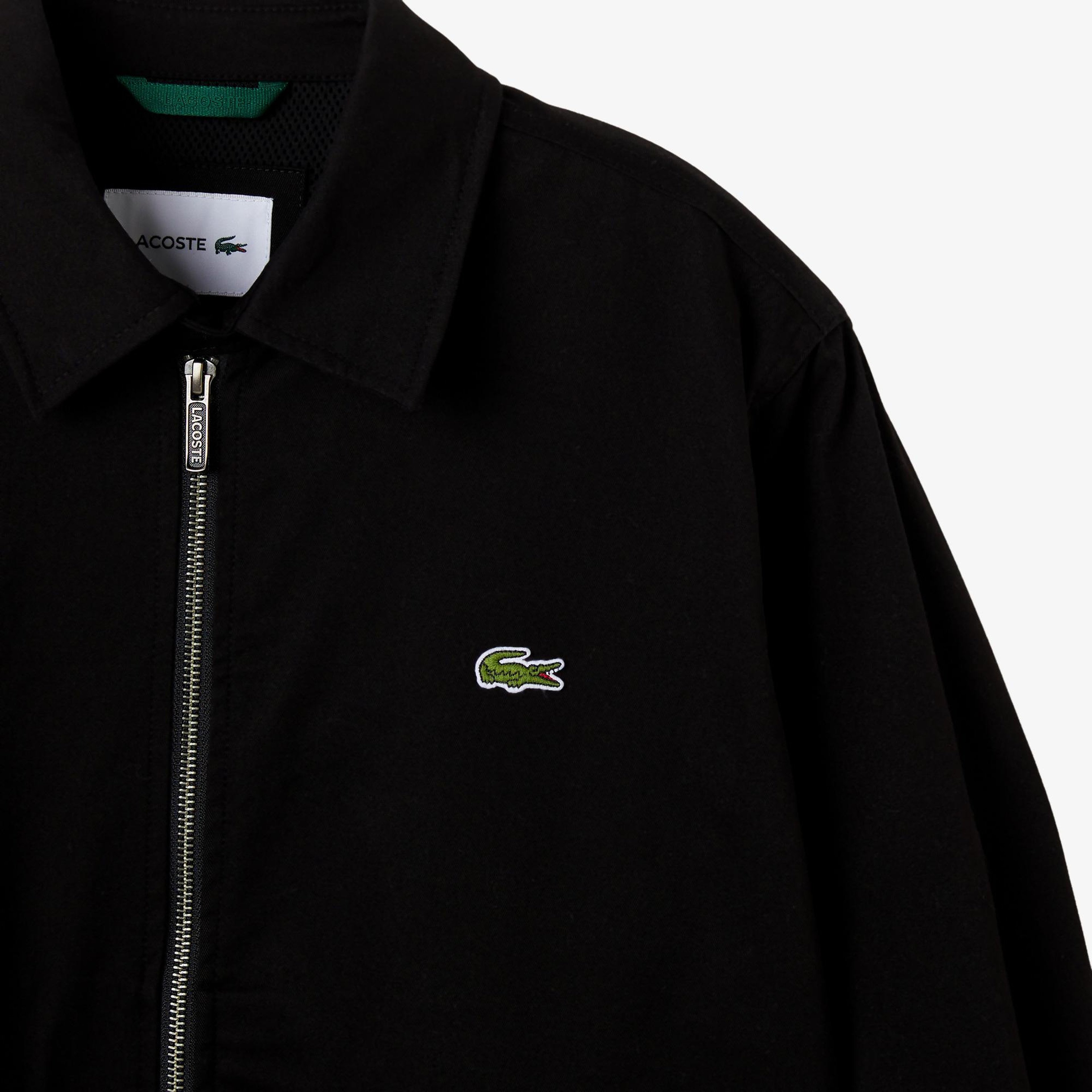 Lacoste Erkek Gömlek Yaka Siyah Ceket