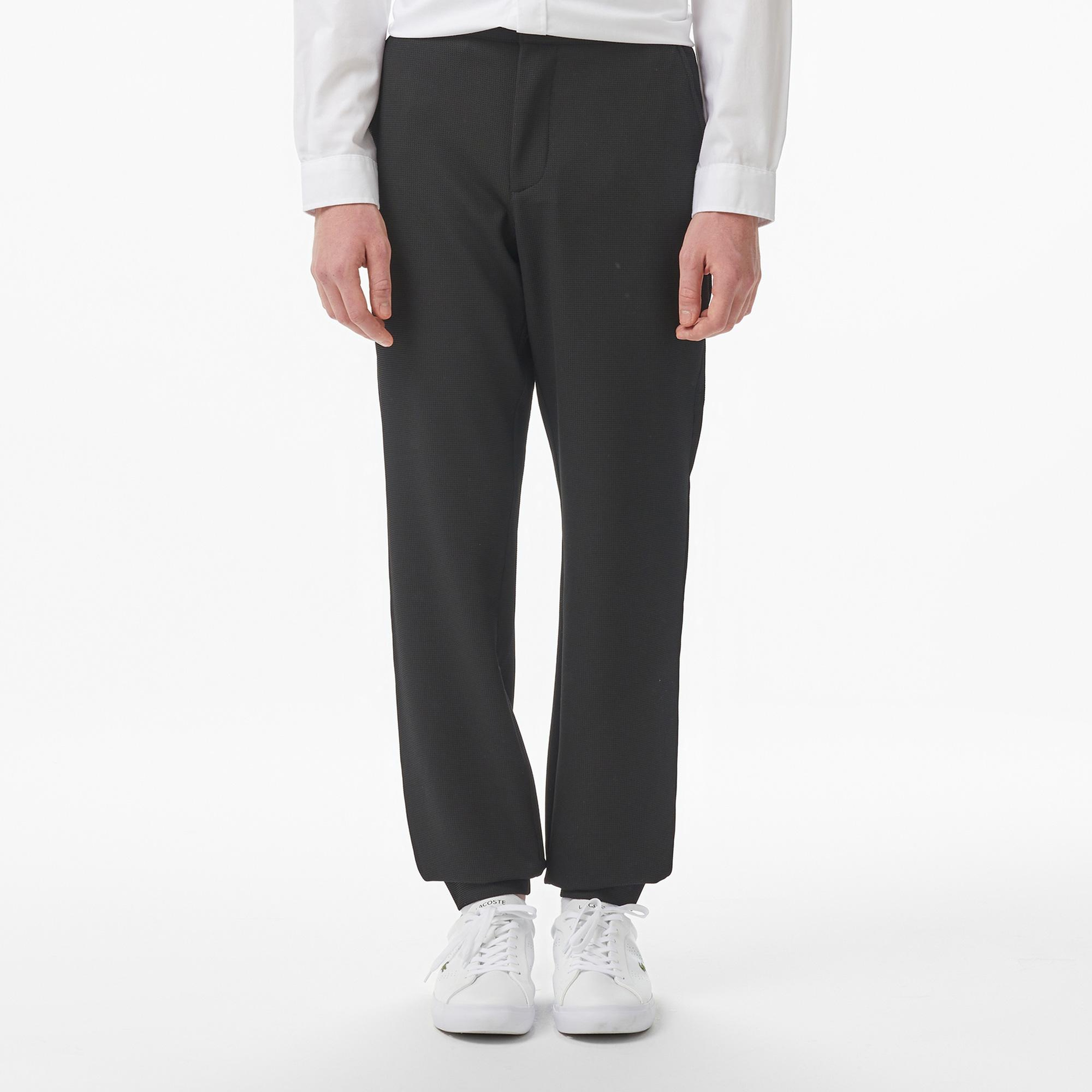 Erkek Tapered Fit Siyah Pantolon