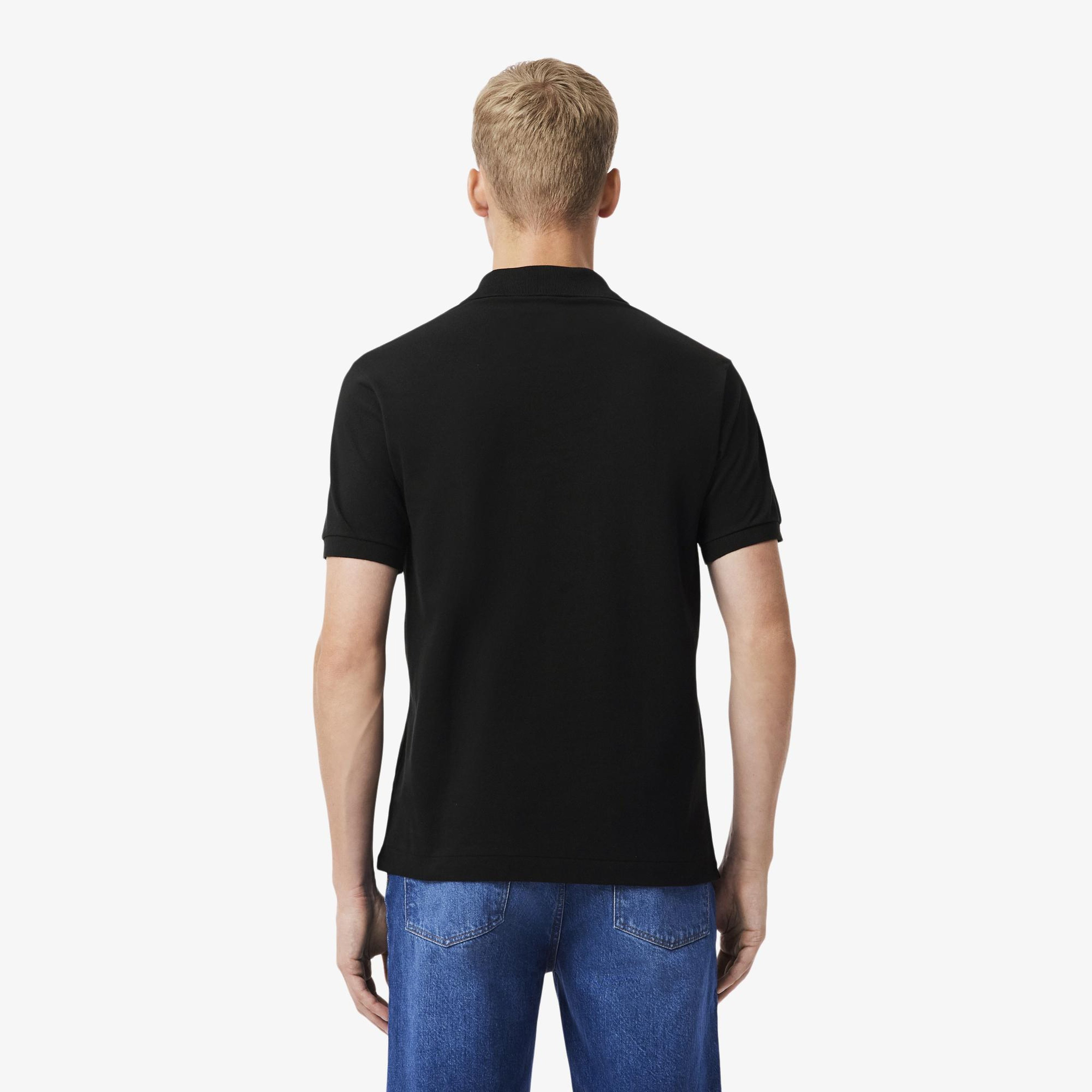 L.12.12 Erkek Classic Fit Siyah Polo