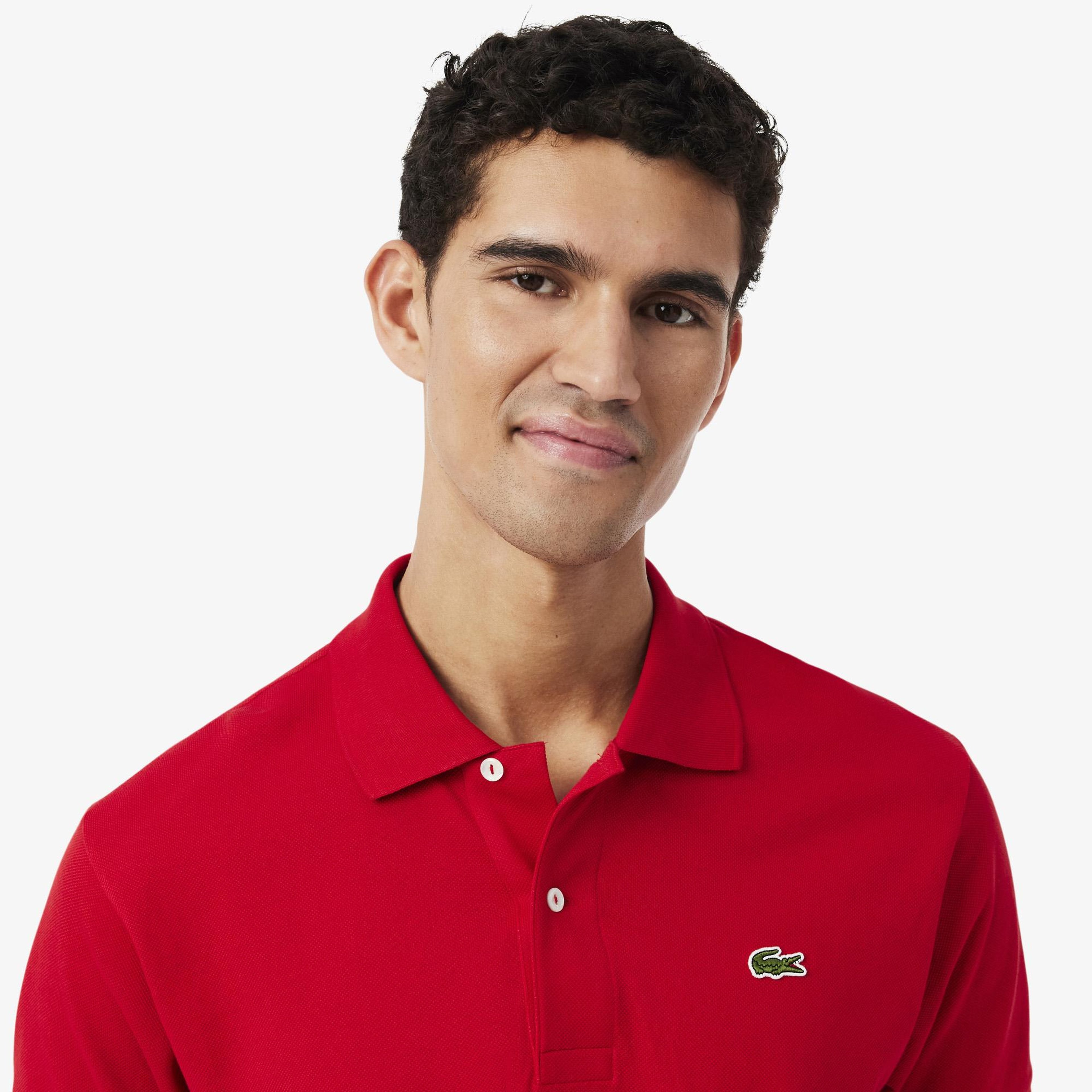 L.12.12 Erkek Classic Fit Kırmızı Polo