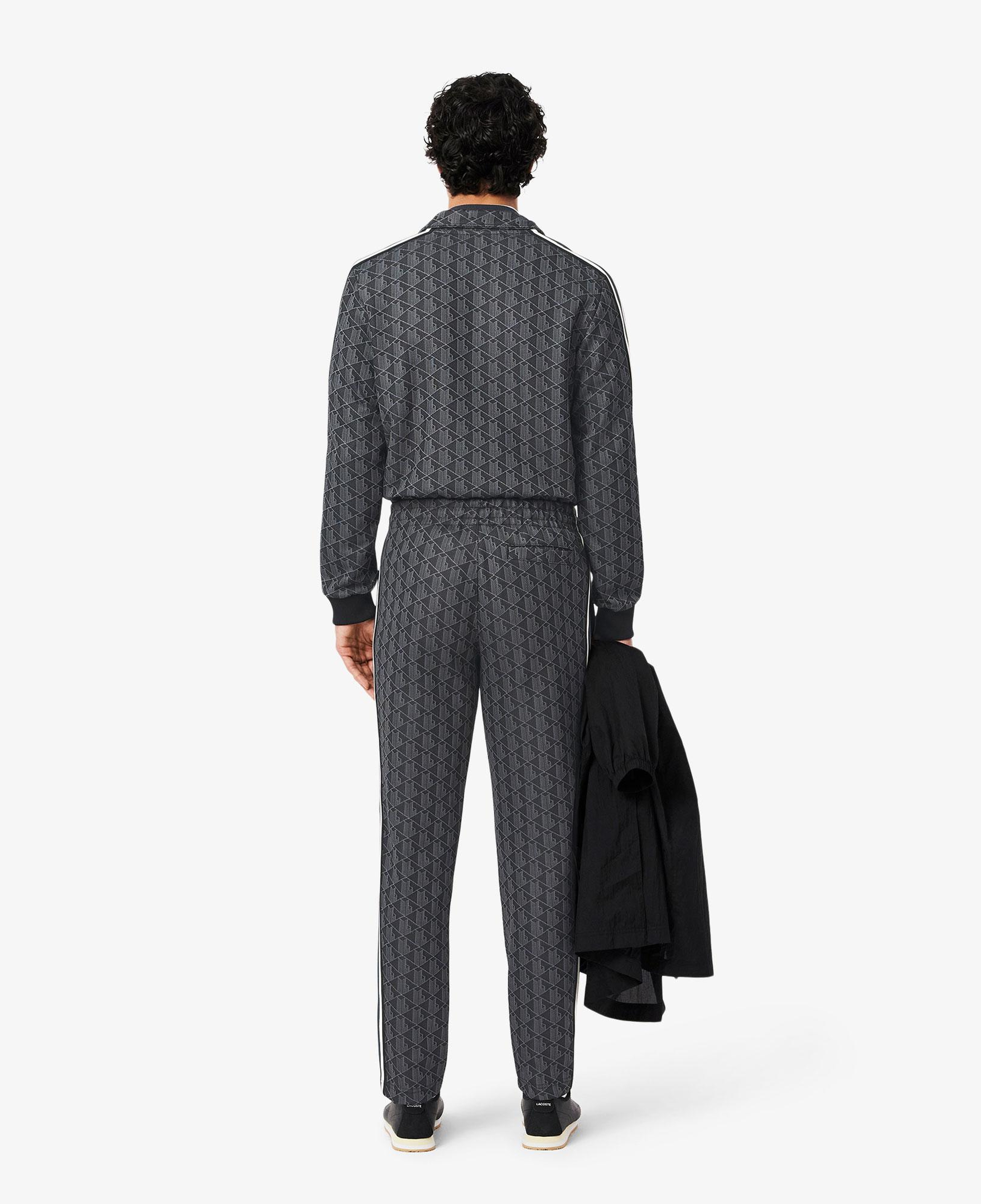 Paris Erkek Regular Fit Monogram Siyah Eşofman Altı
