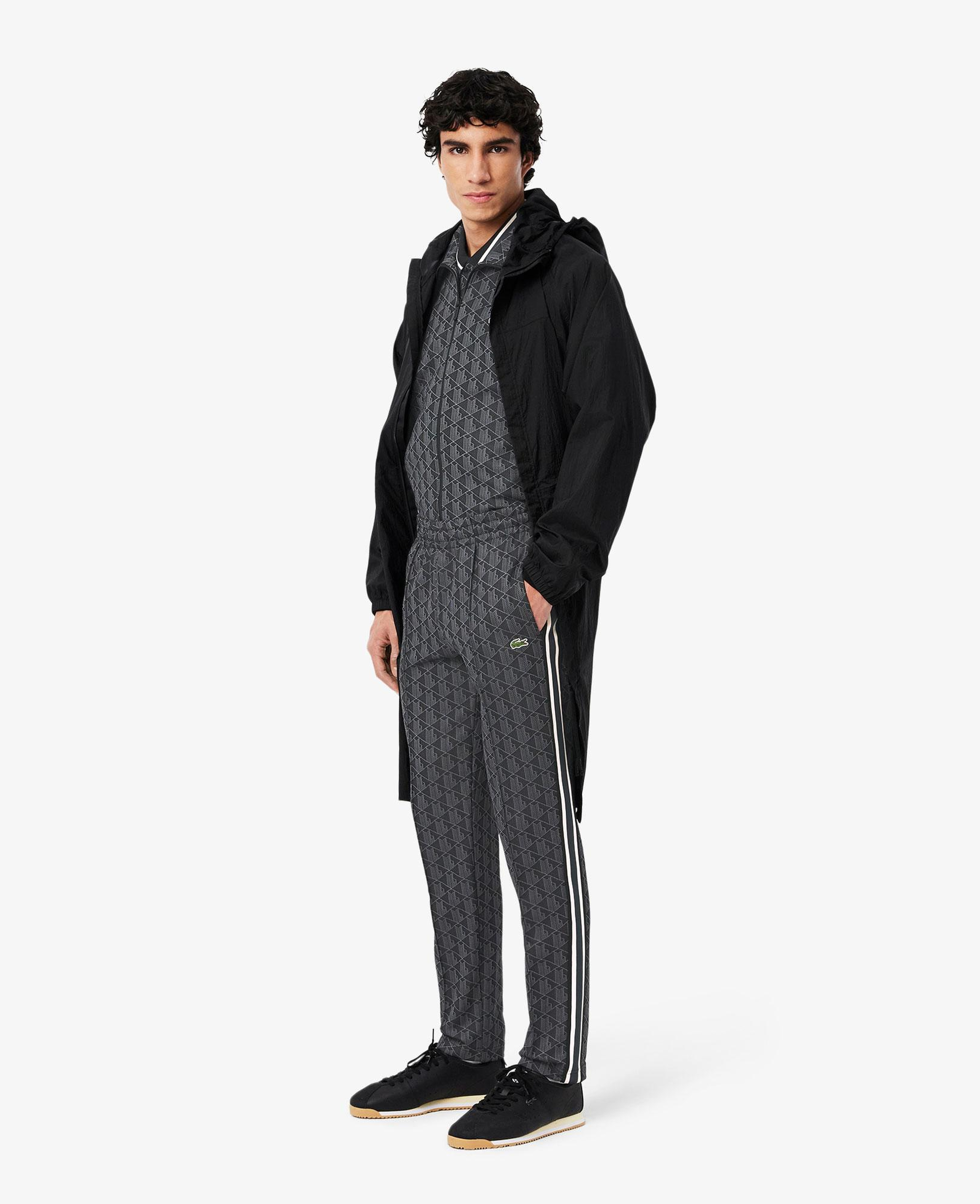 Paris Erkek Regular Fit Monogram Siyah Eşofman Altı
