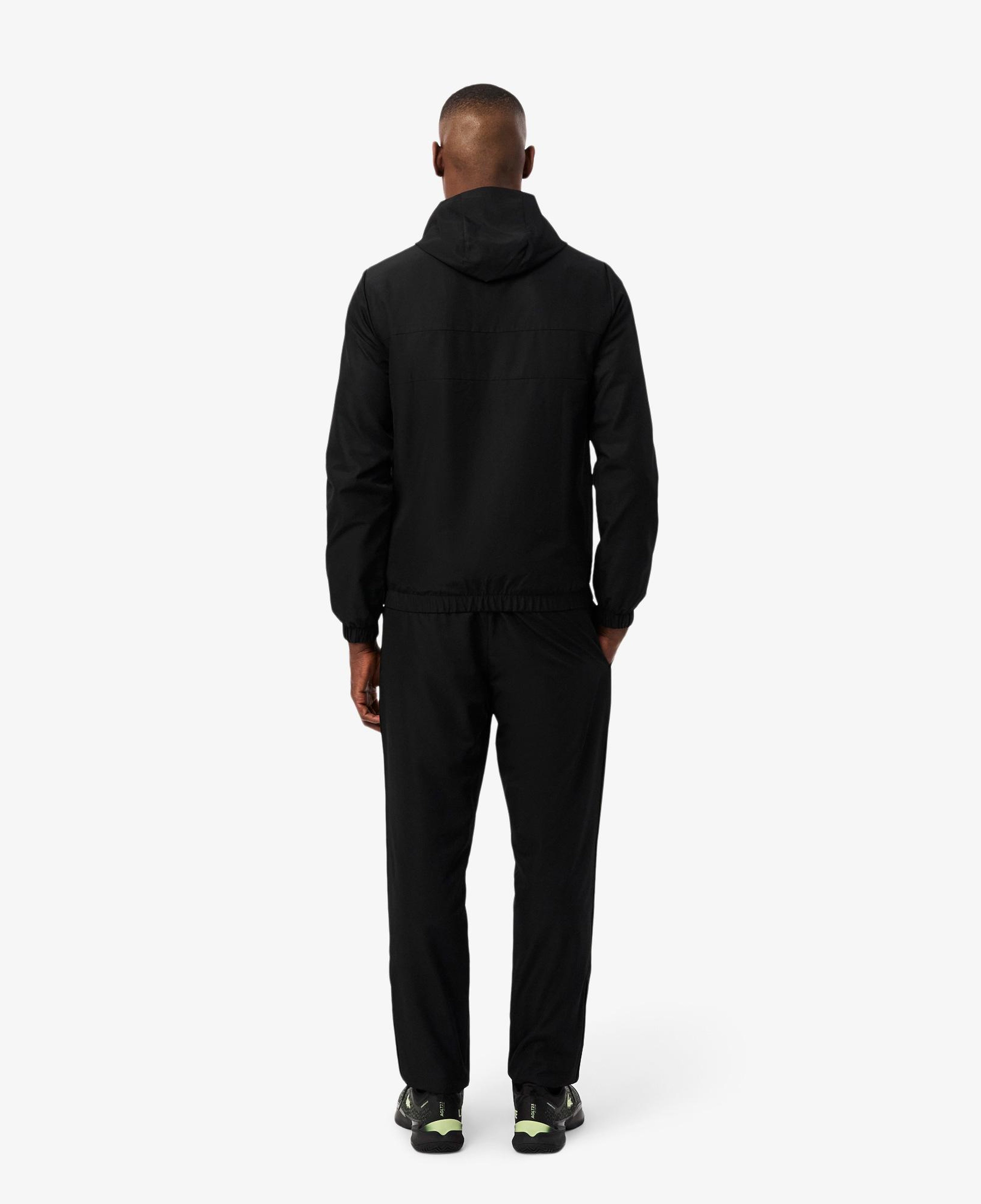 Lacoste Erkek Regular Fit Kapüşonlu Siyah Eşofman Takımı