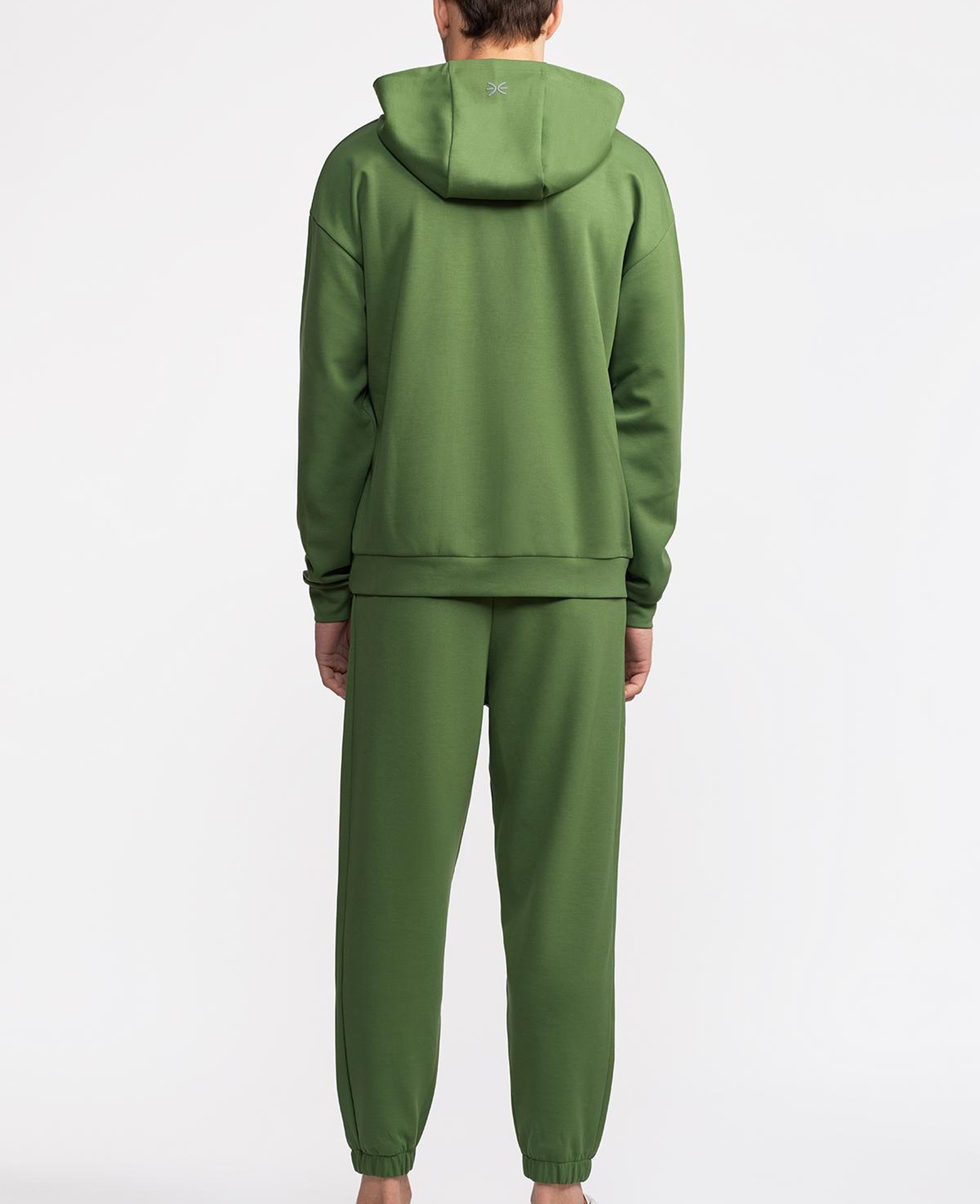 Erkek Haki Activewear Kapüşonlu Sweatshirt