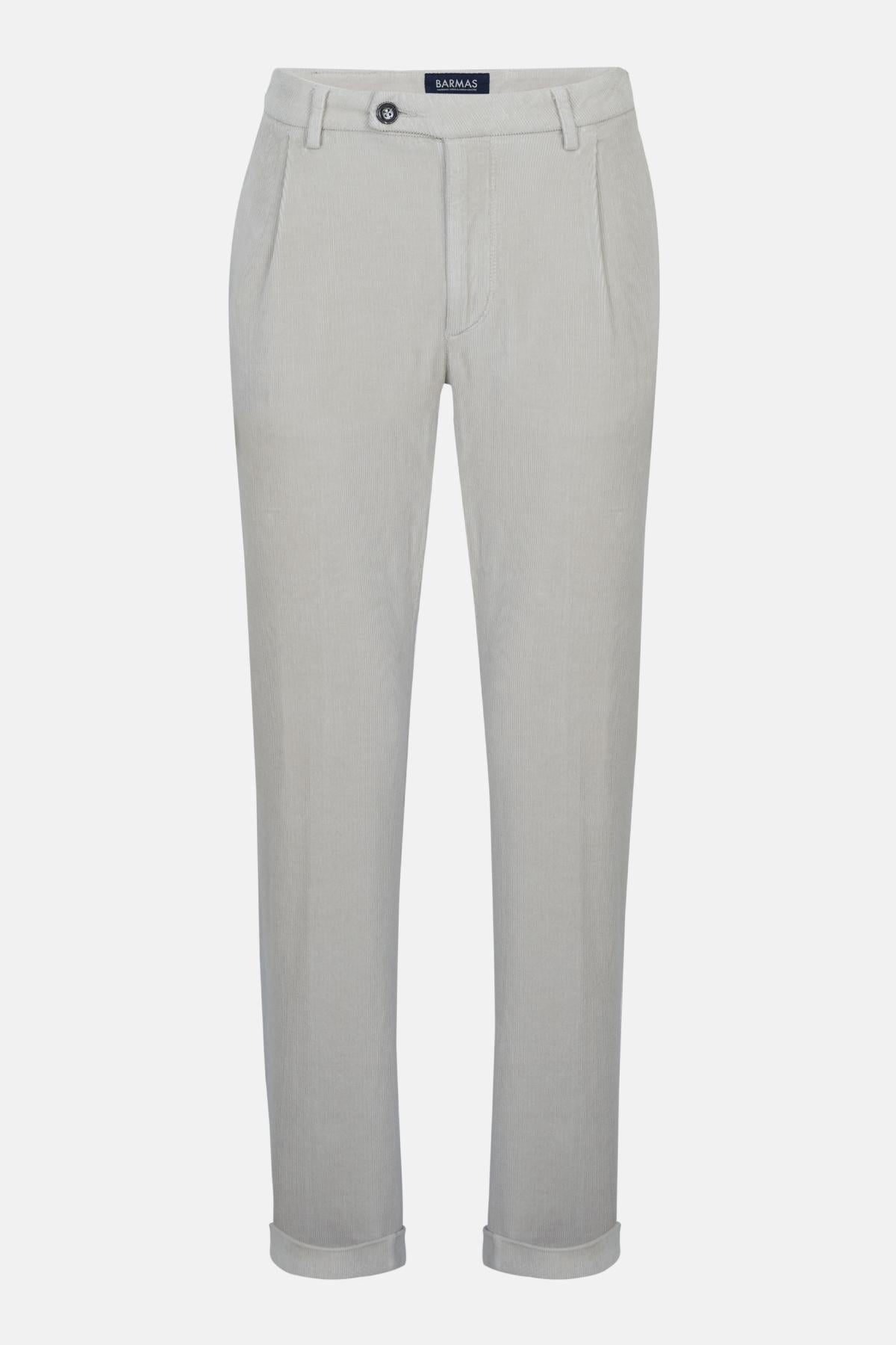 Erkek Bej Kadife Chino Pantolon