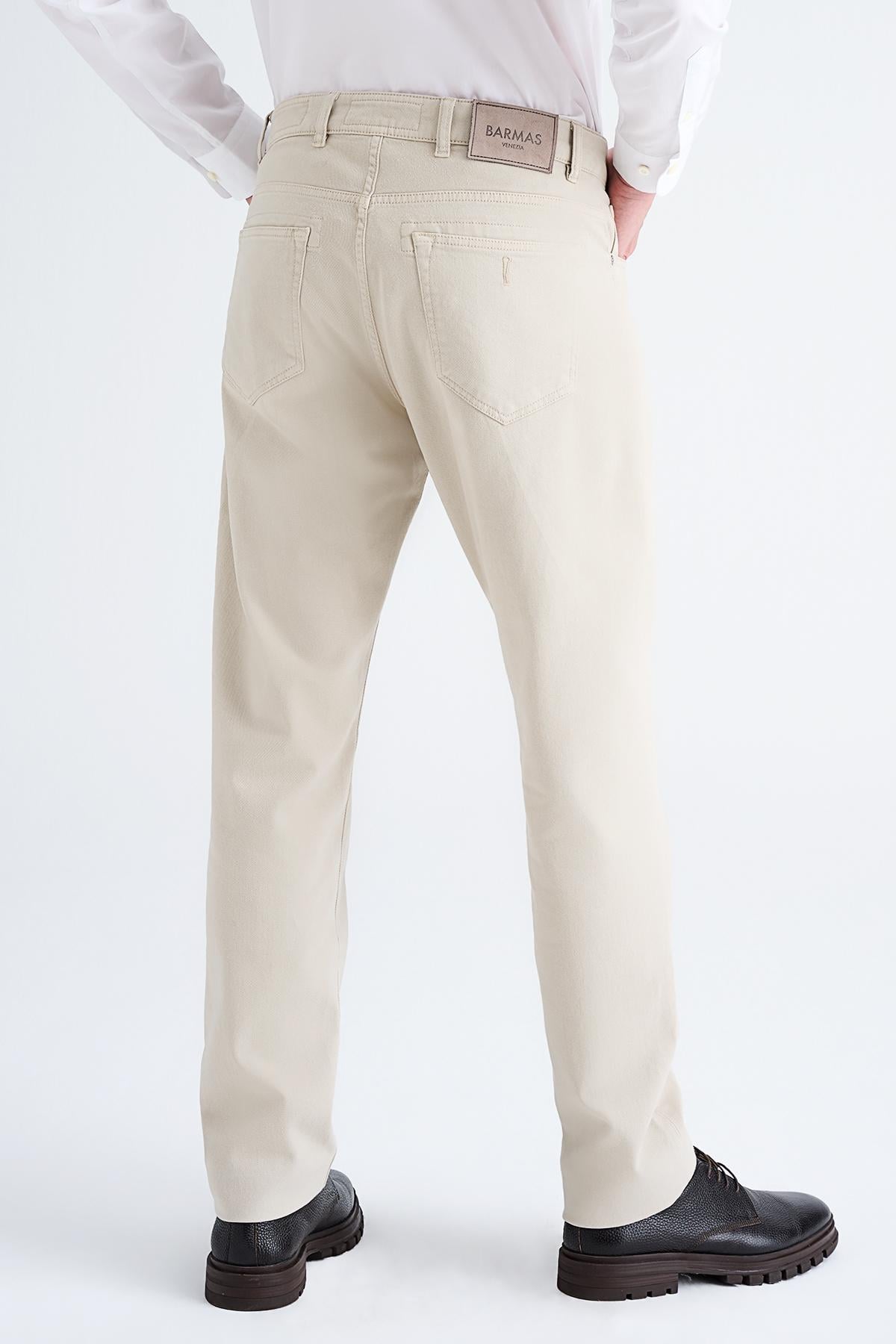 Erkek Bej 5 Cep Pantolon