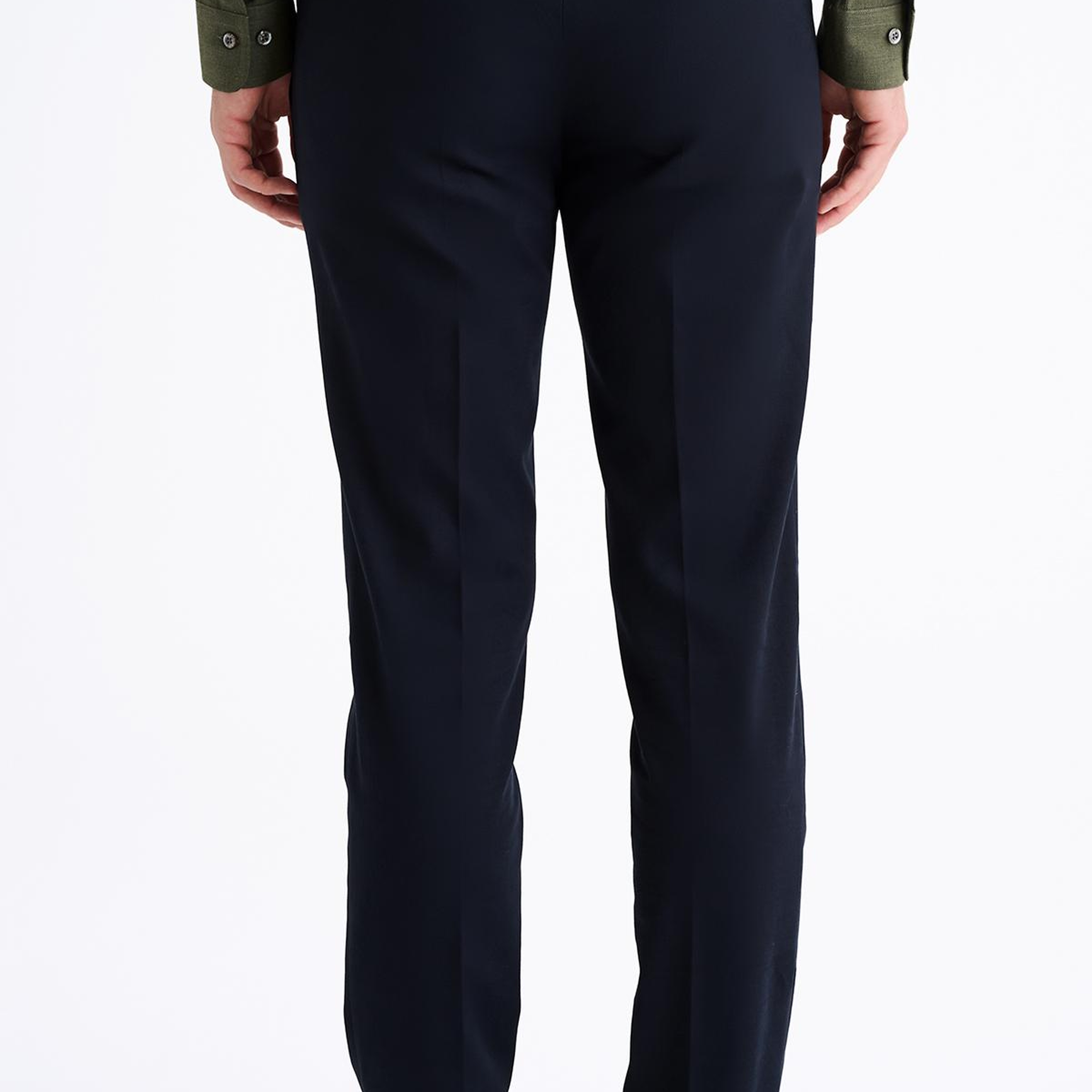 Erkek Lacivert Slim Fit Chino Pantolon