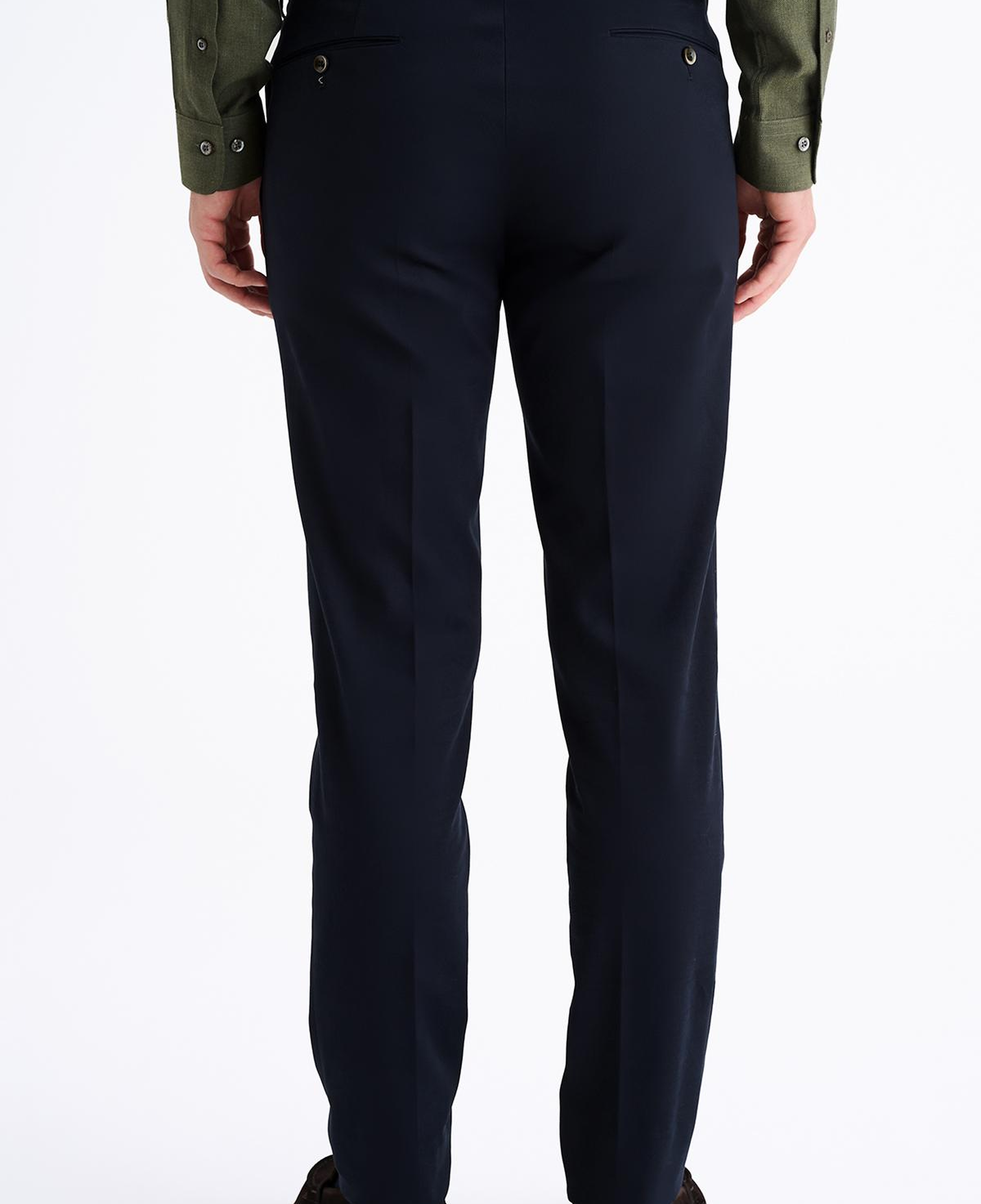 Erkek Lacivert Slim Fit Chino Pantolon