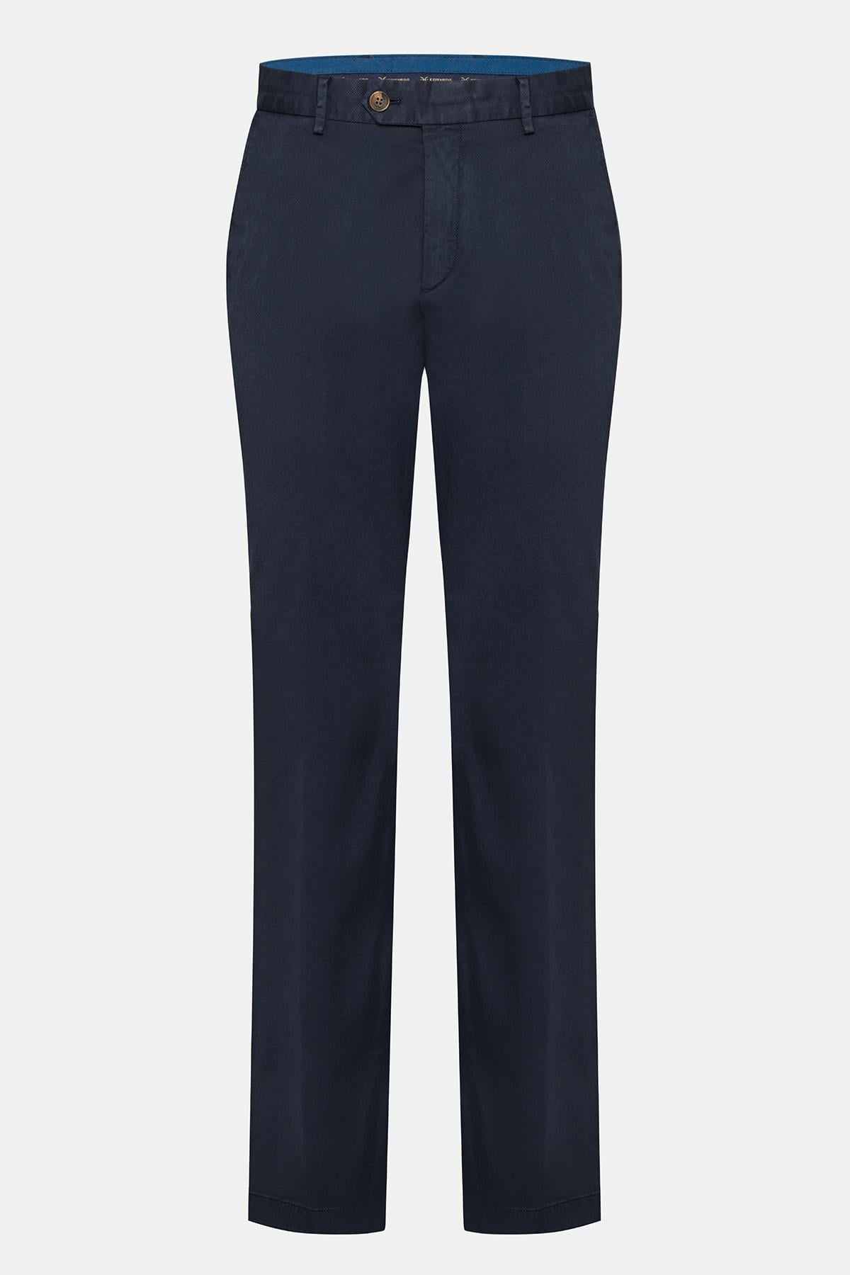 Erkek Lacivert Chino Pantolon