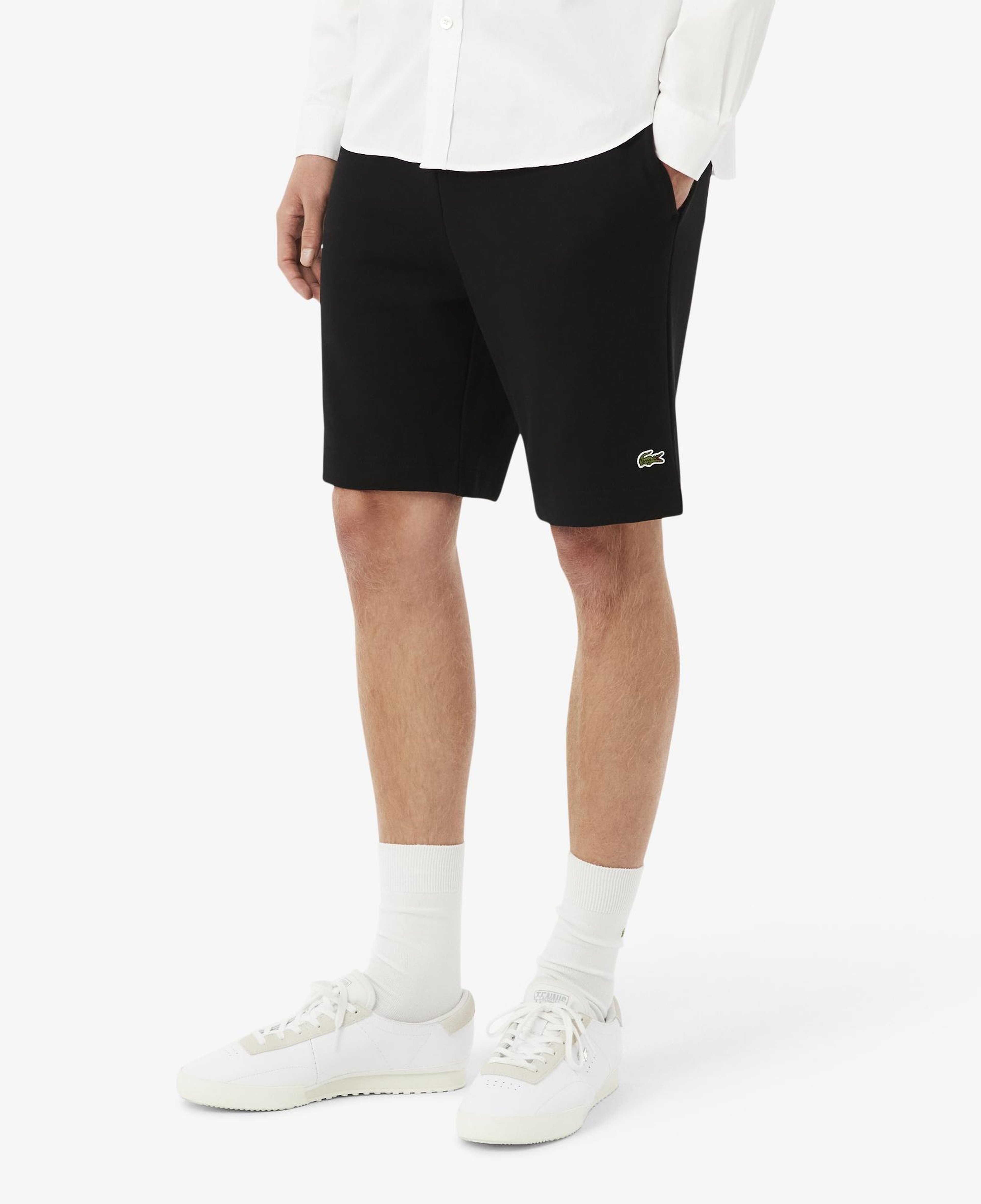 Erkek Regular Fit Siyah Şort