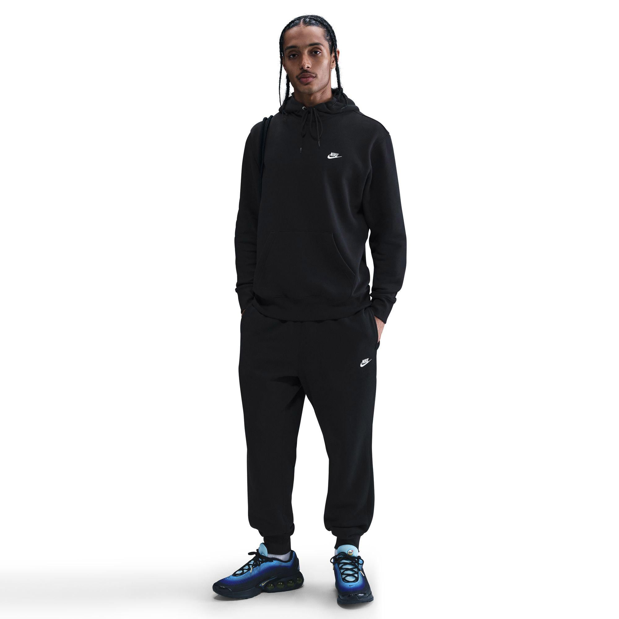 Nike Club Pullover Fleece Erkek Siyah Hoodie