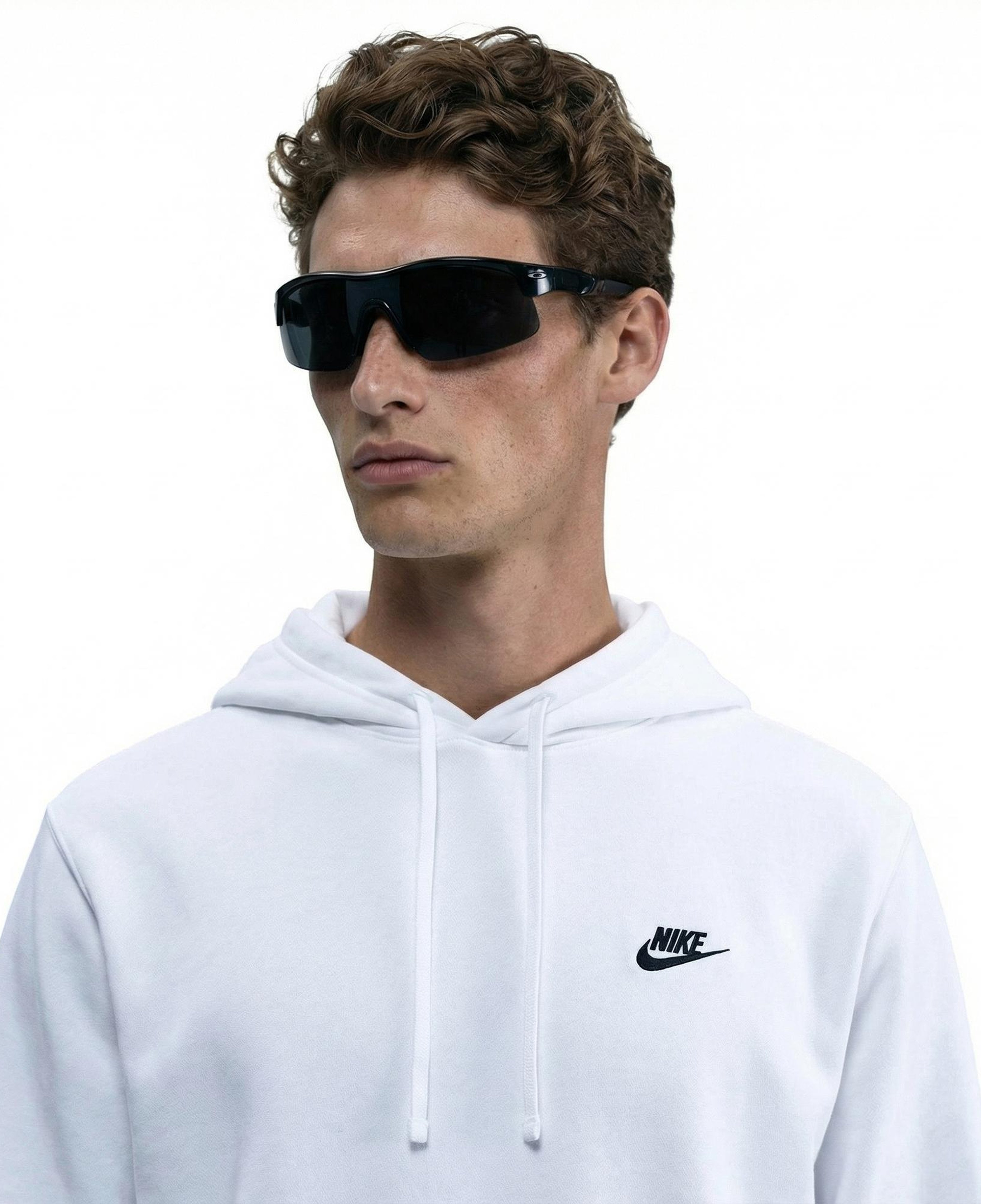 Nike Club Pullover Fleece Erkek Beyaz Hoodie