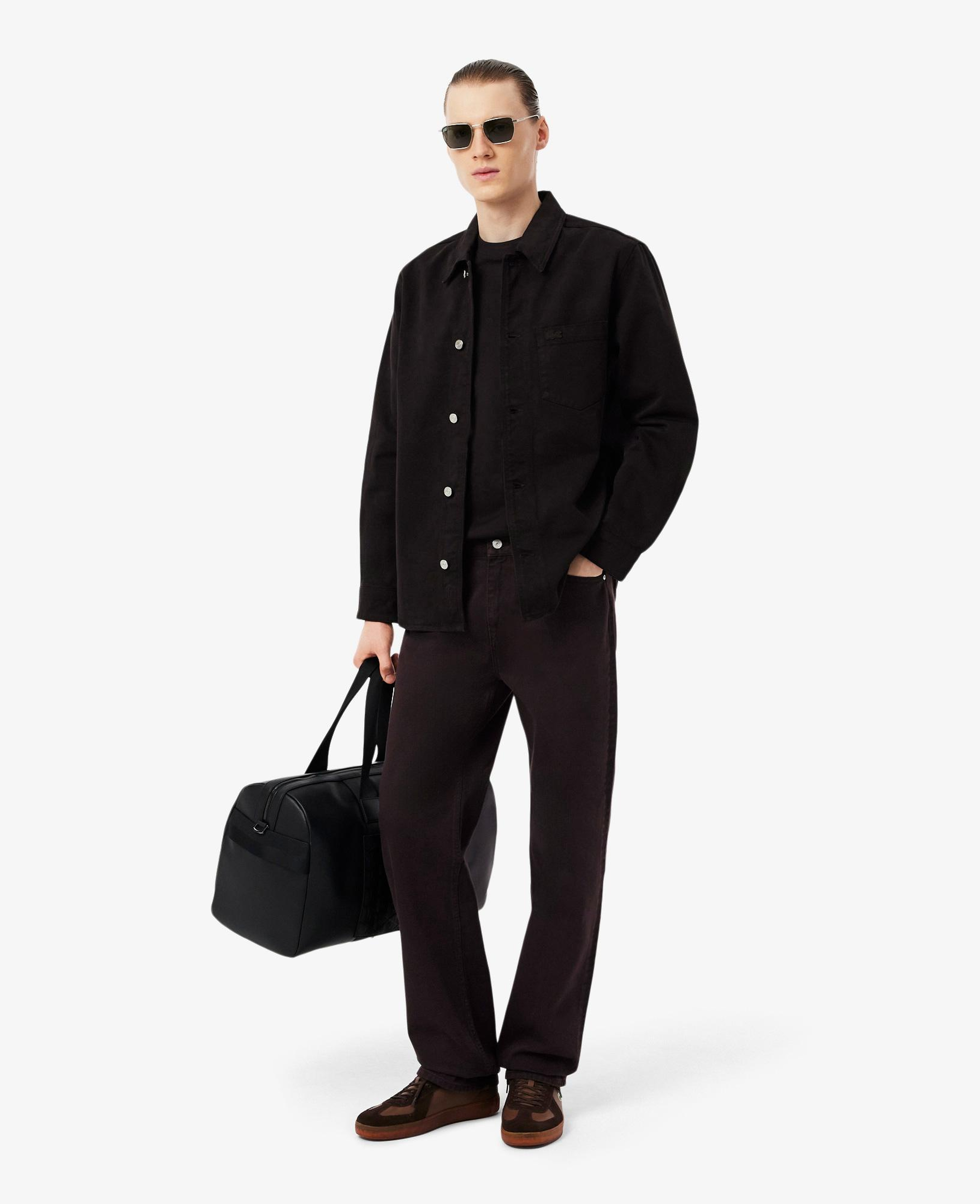 Erkek Straight Fit Koyu Kahverengi Jean Pantolon