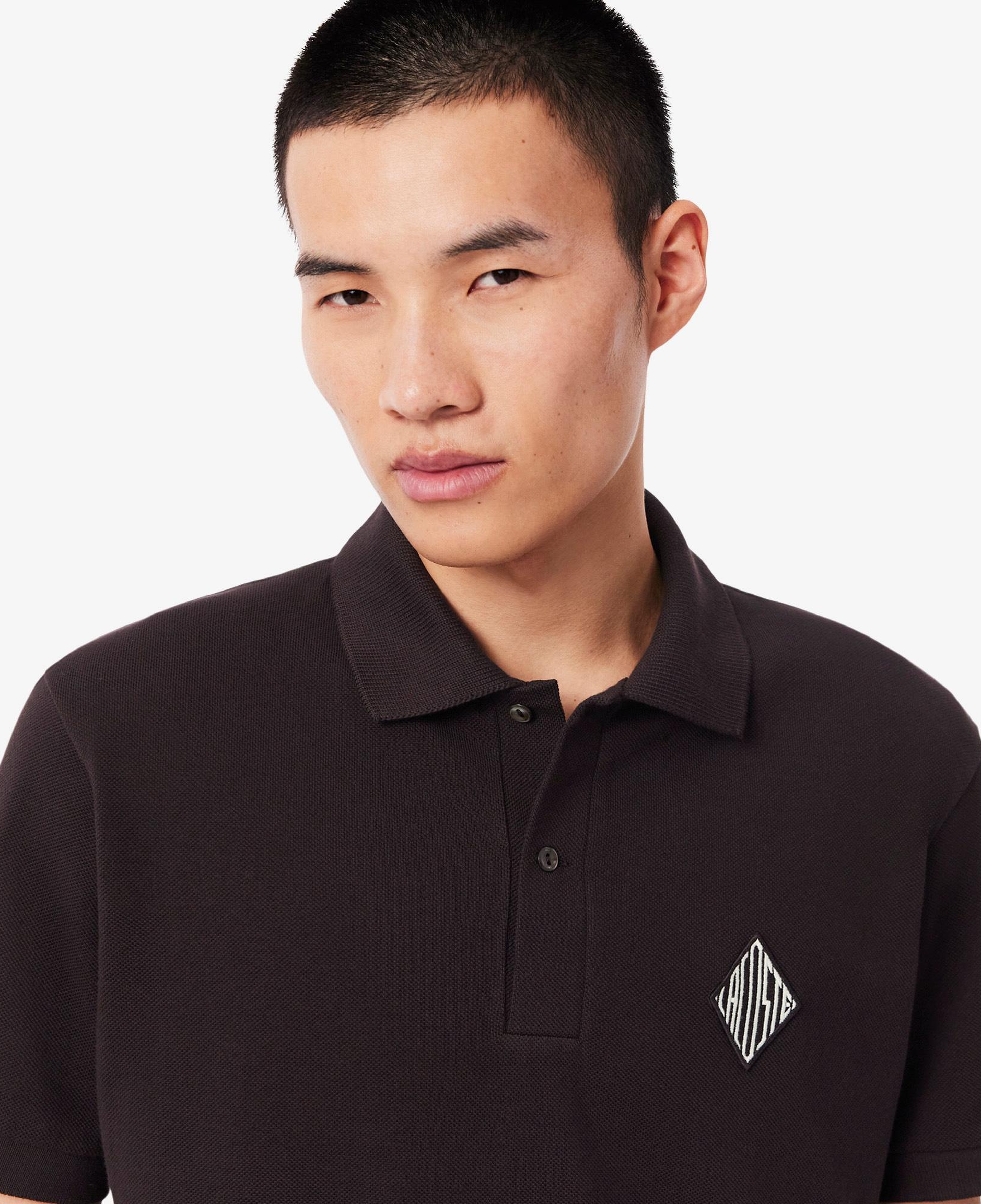 Erkek Classic Fit Koyu Kahverengi Polo