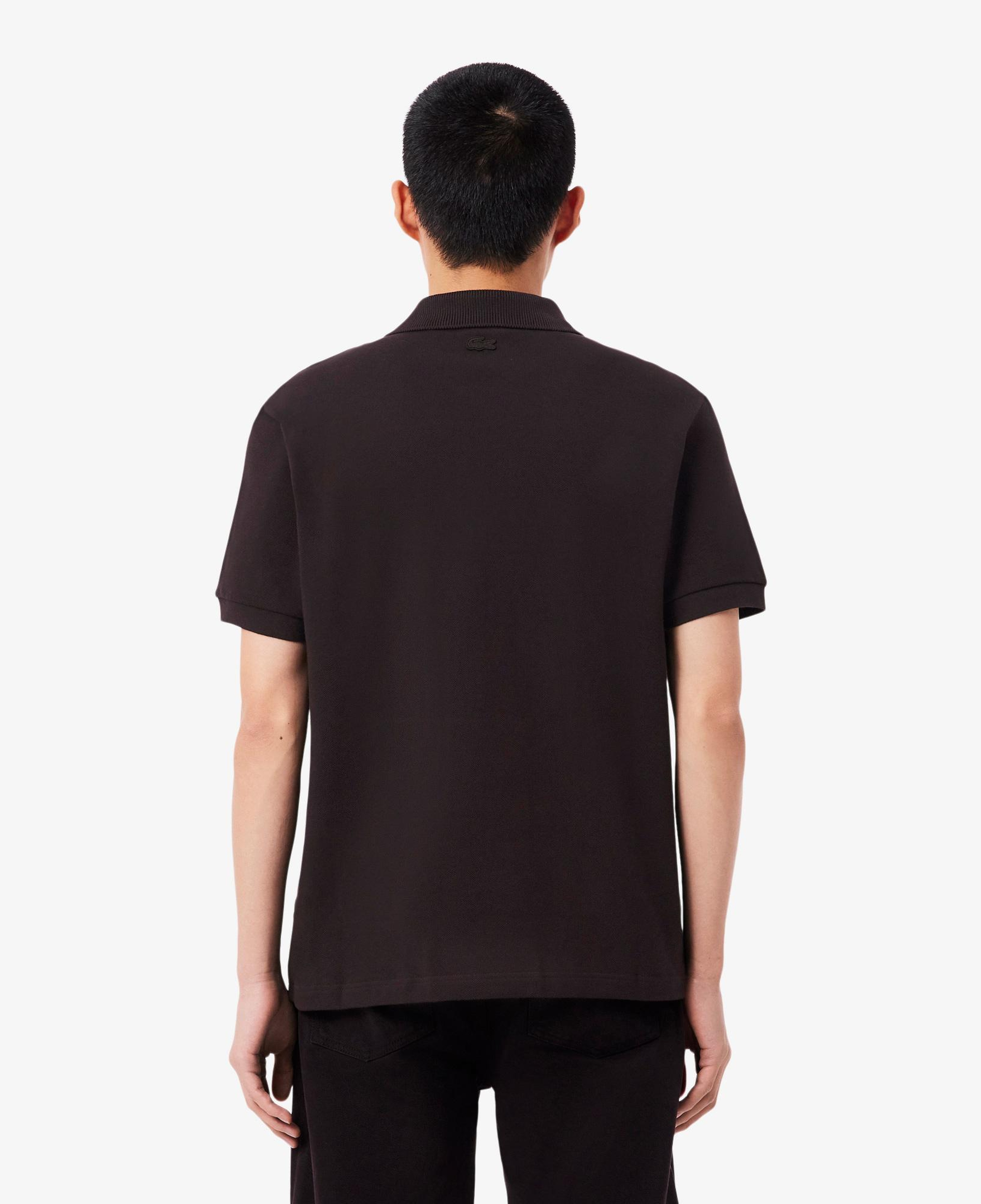 Erkek Classic Fit Koyu Kahverengi Polo