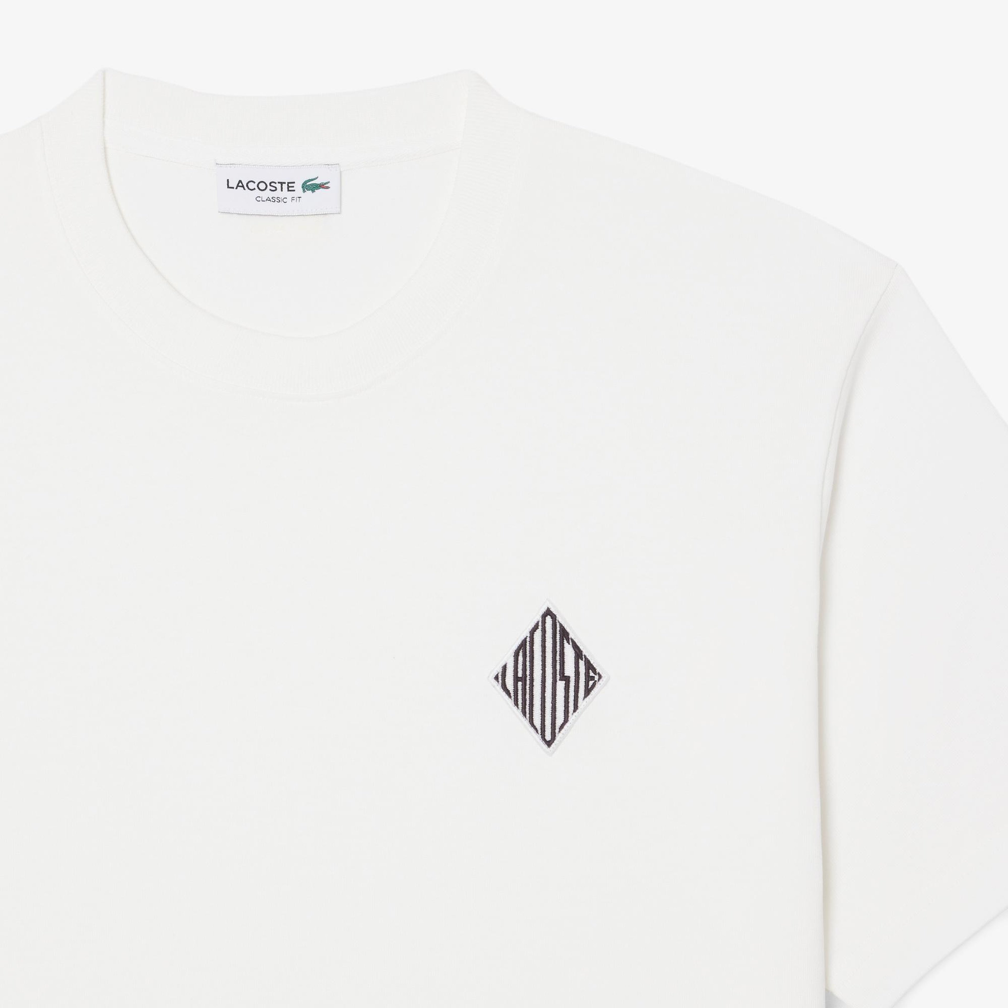 Erkek Classic Fit Bisiklet Yaka Beyaz T-Shirt