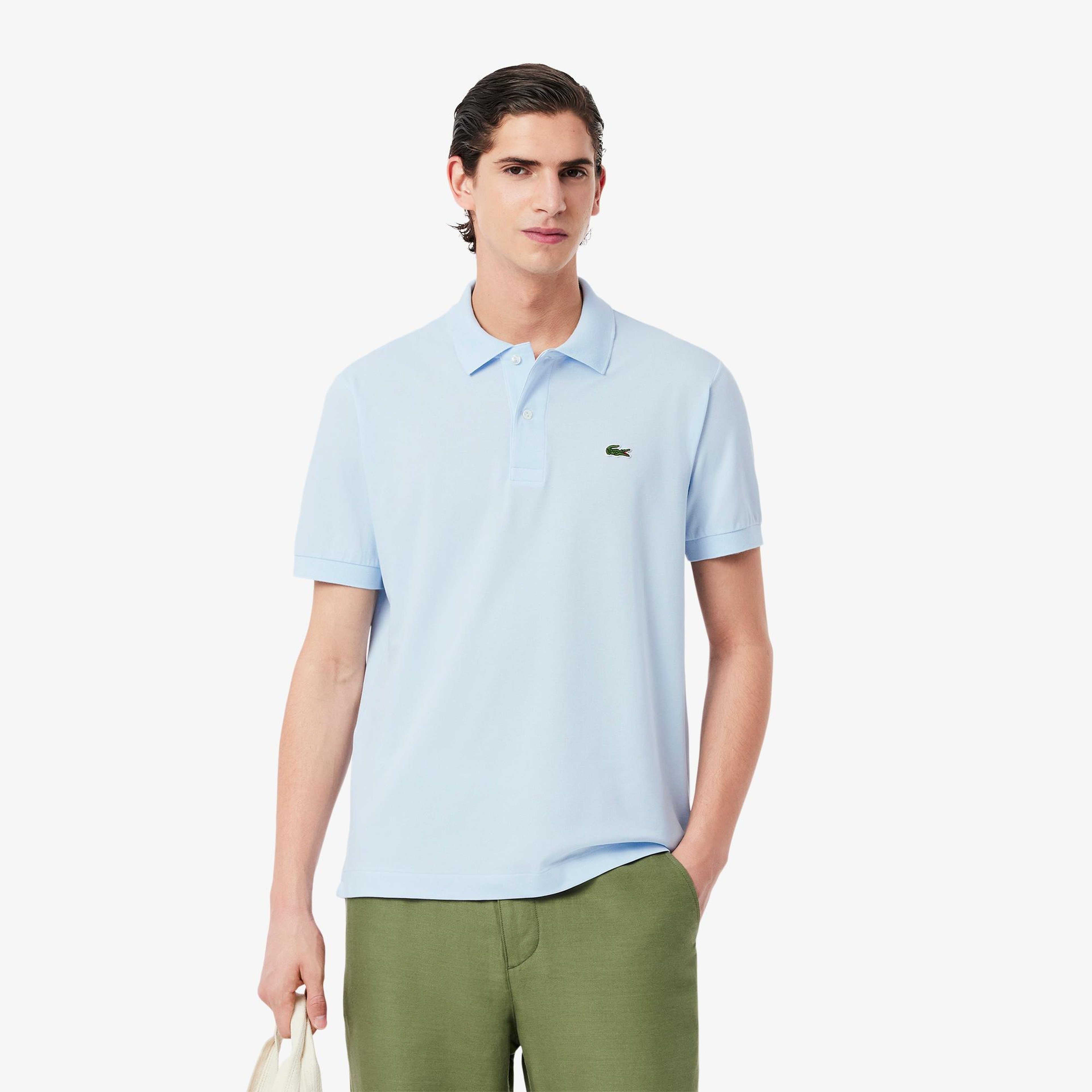 L.12.12 Light Erkek Classic Fit Açık Mavi Polo