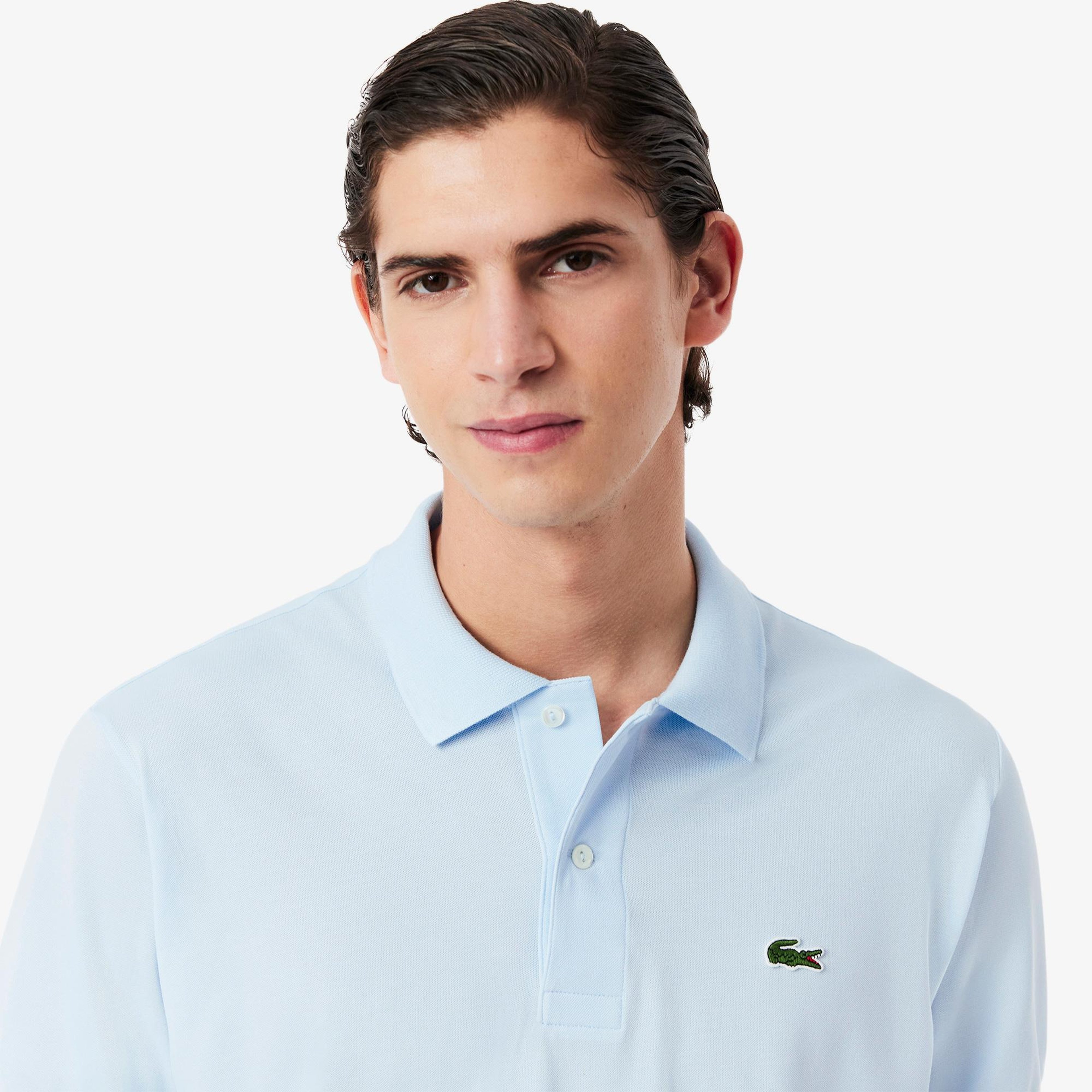 L.12.12 Light Erkek Classic Fit Açık Mavi Polo