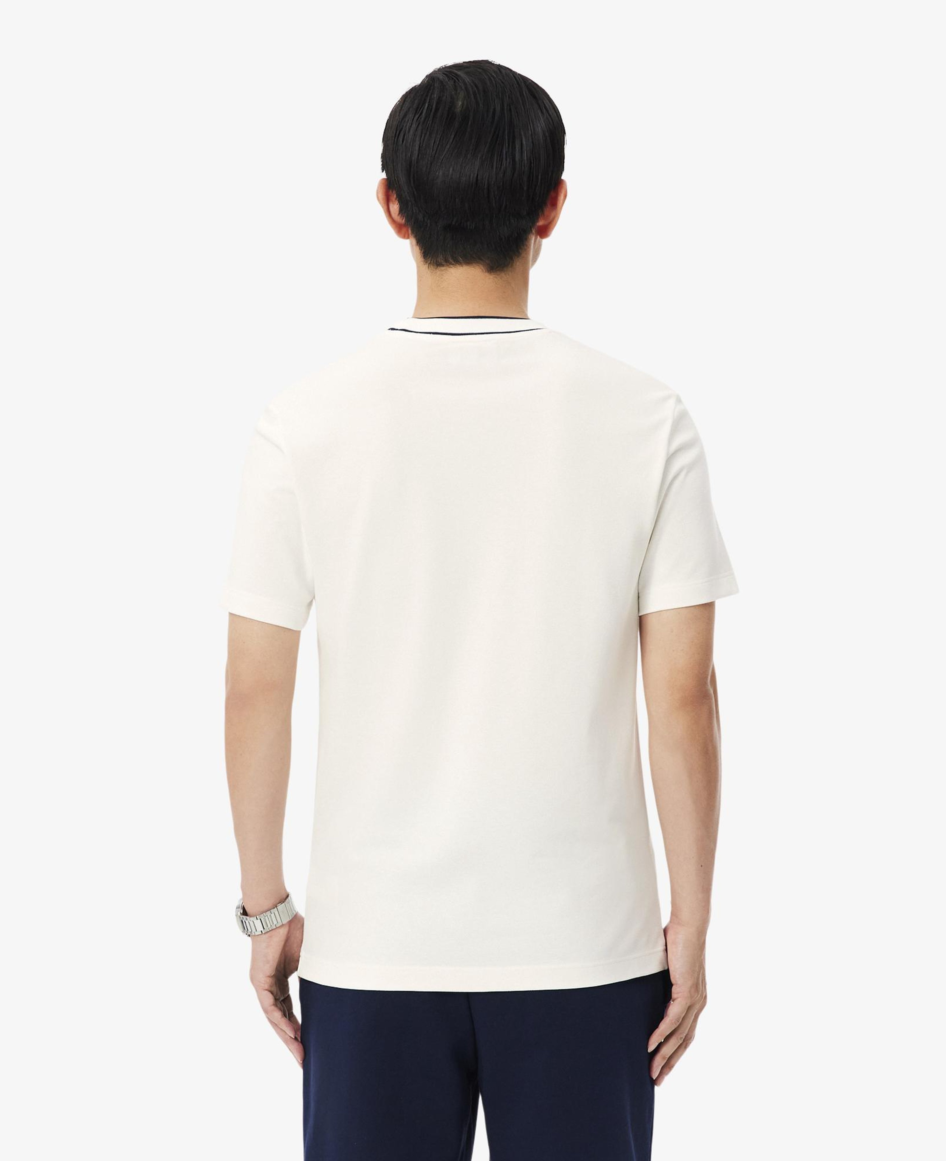Erkek Regular Fit Bisiklet Yaka Beyaz T-Shirt