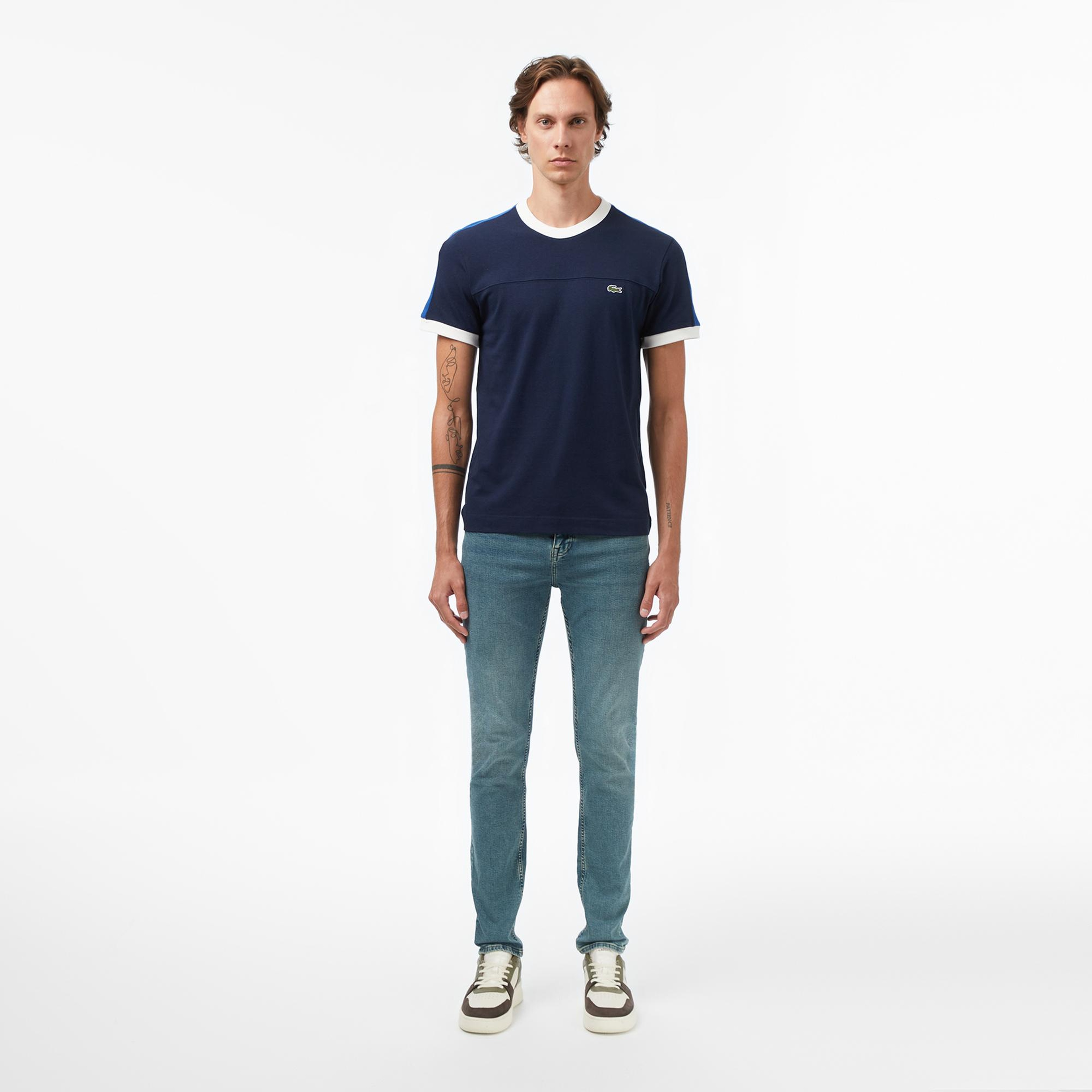 Erkek Regular Fit Lacivert Bisiklet Yaka T-Shirt
