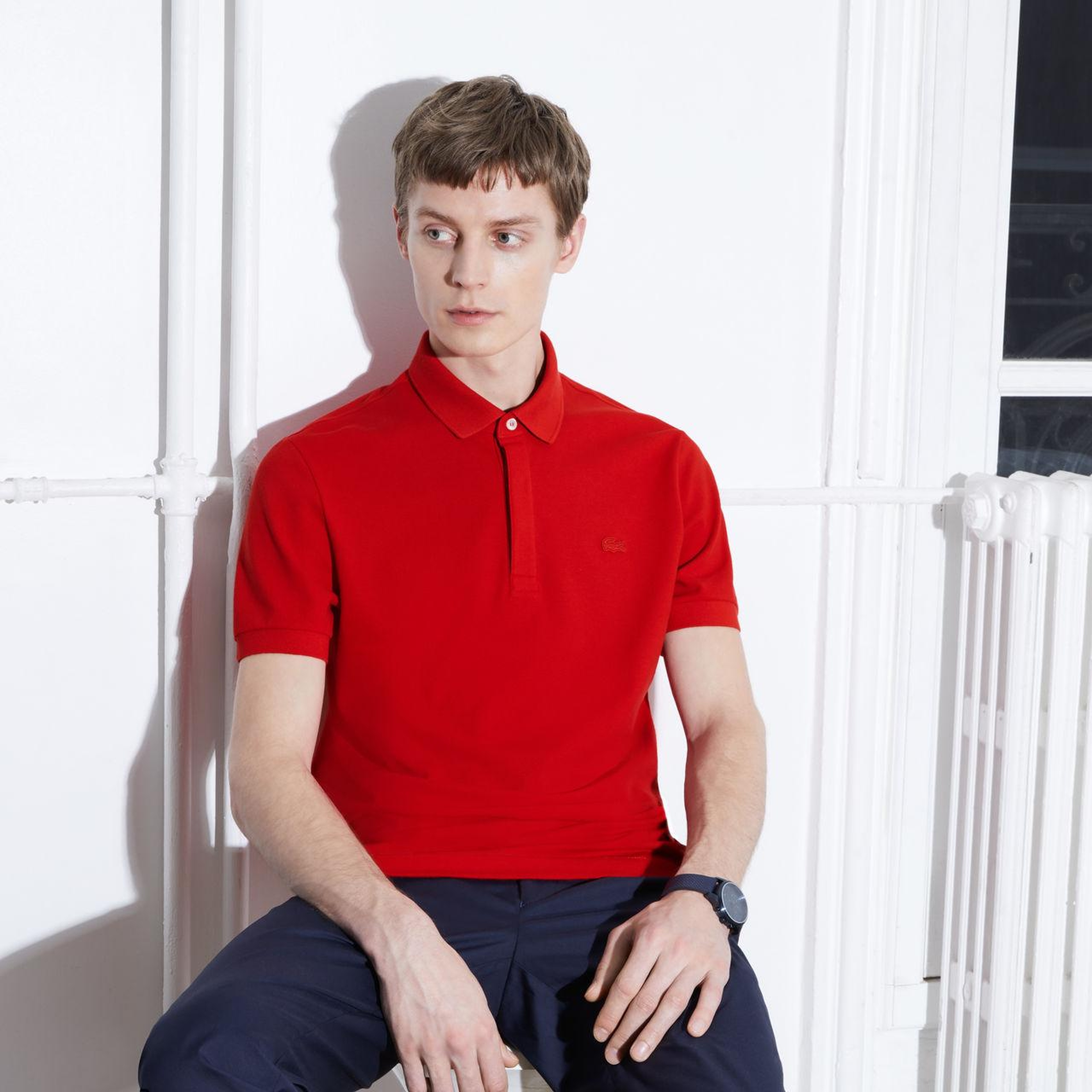 Erkek Regular Fit Kırmızı Paris Polo