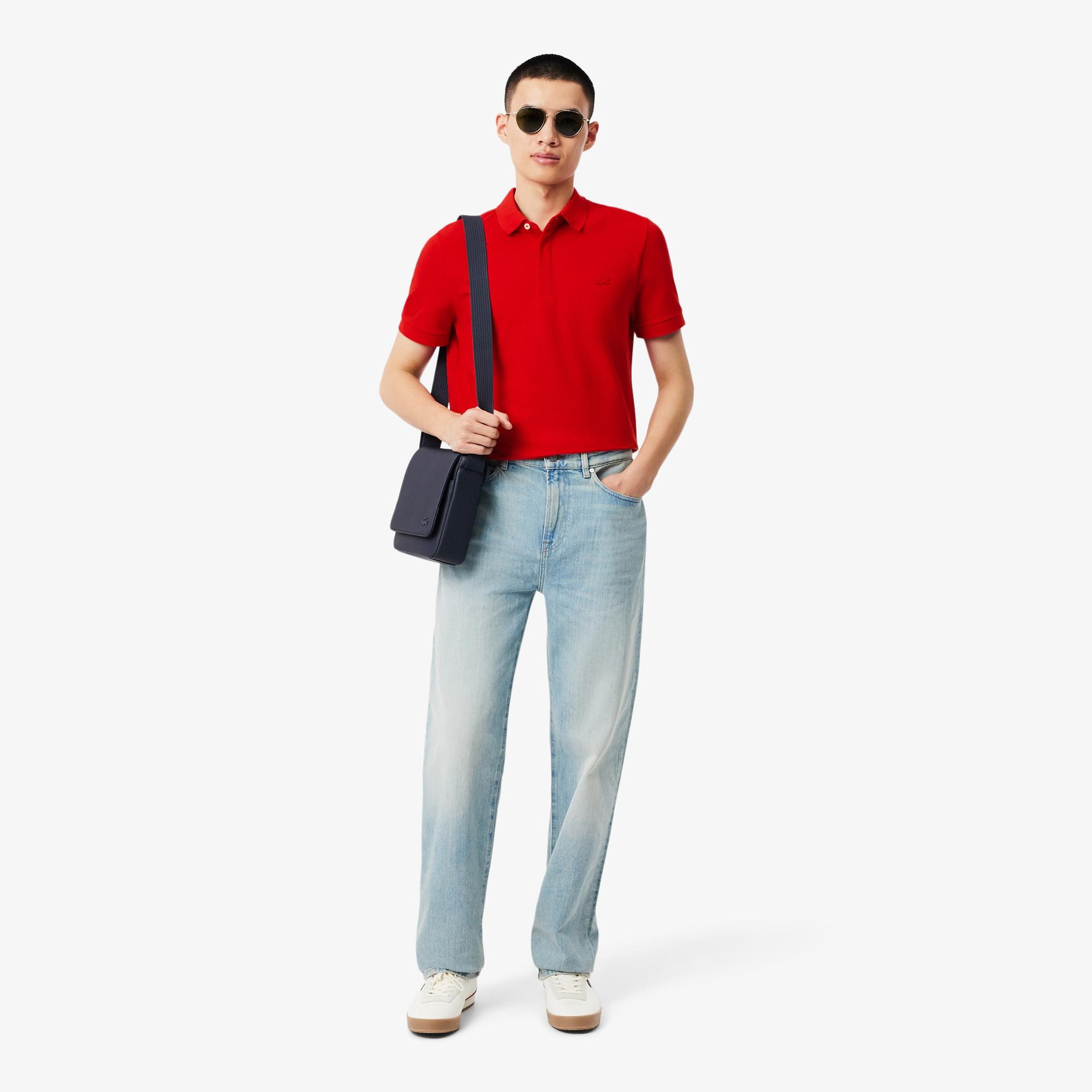 Erkek Regular Fit Kırmızı Paris Polo