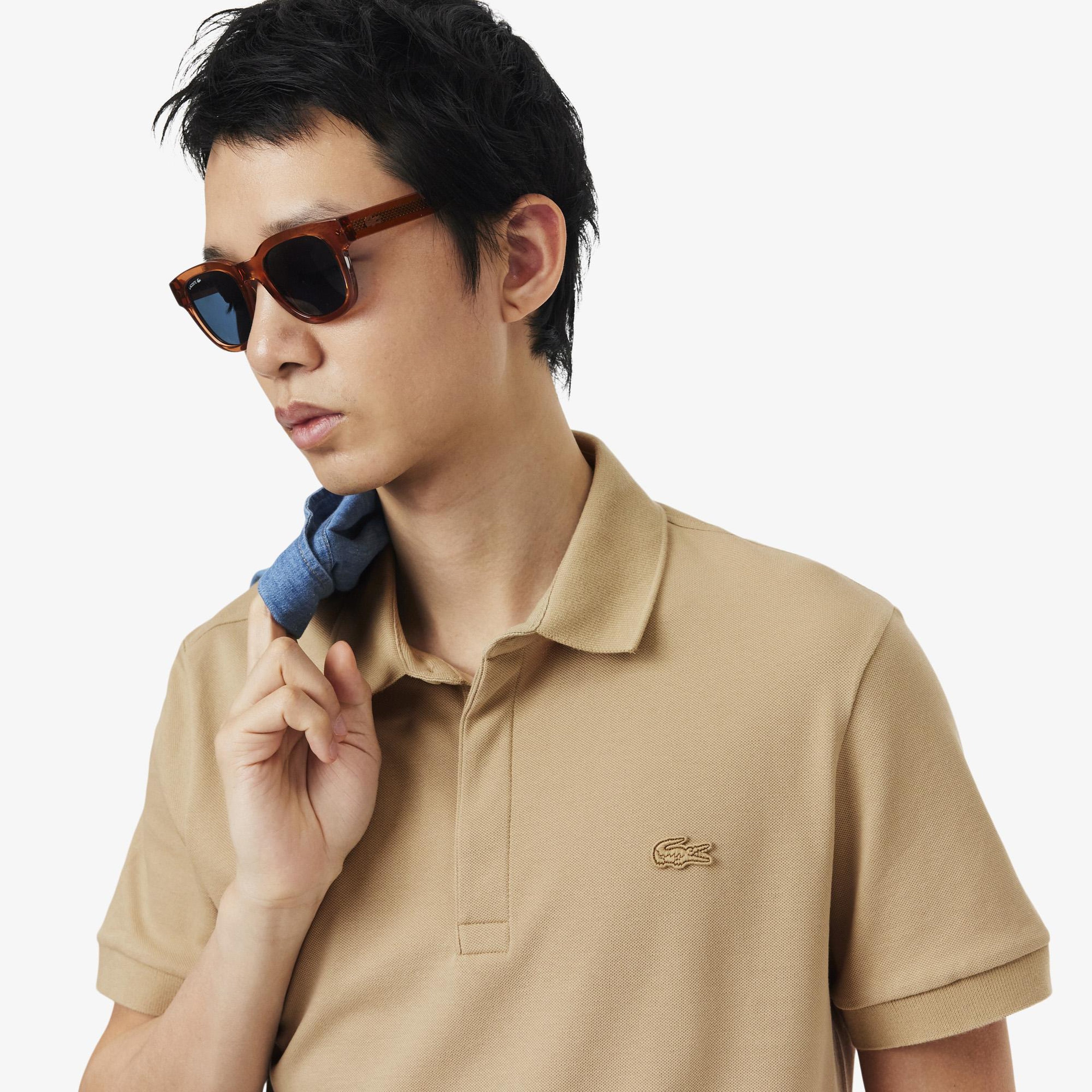 Erkek Regular Fit Bej Paris Polo