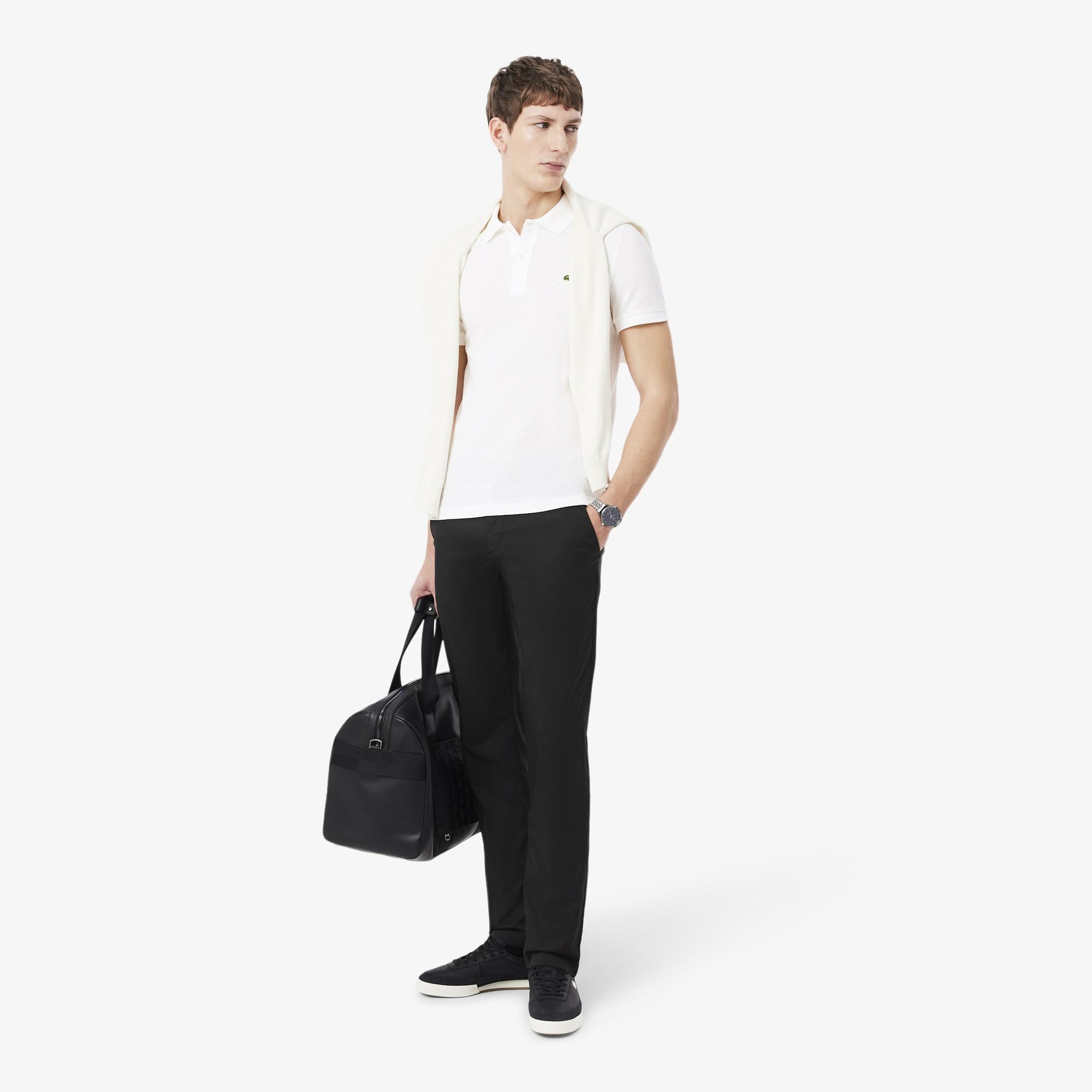 L.12.12 Erkek Slim Fit Beyaz Polo