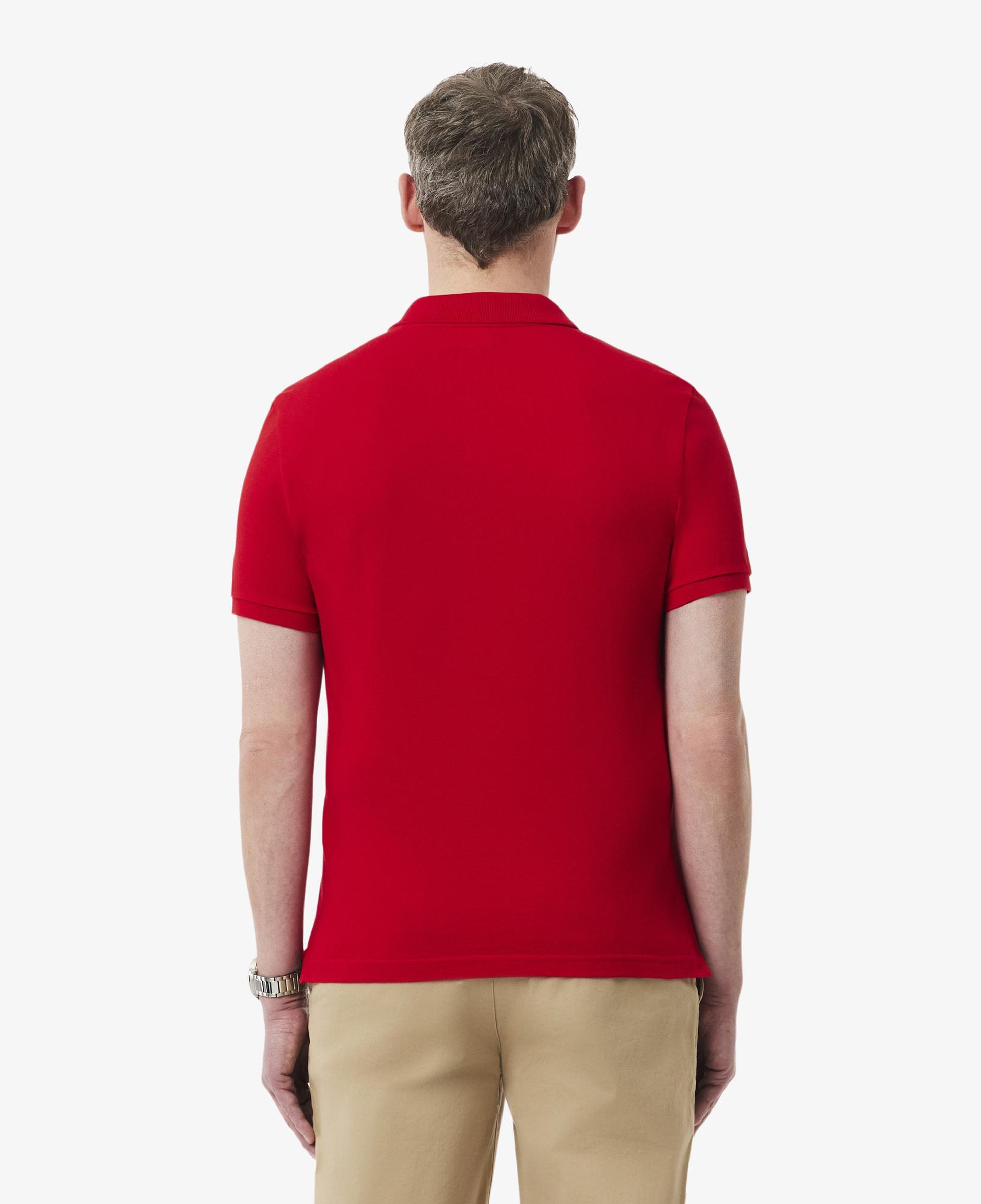 L.12.12 Erkek Slim Fit Kırmızı Polo
