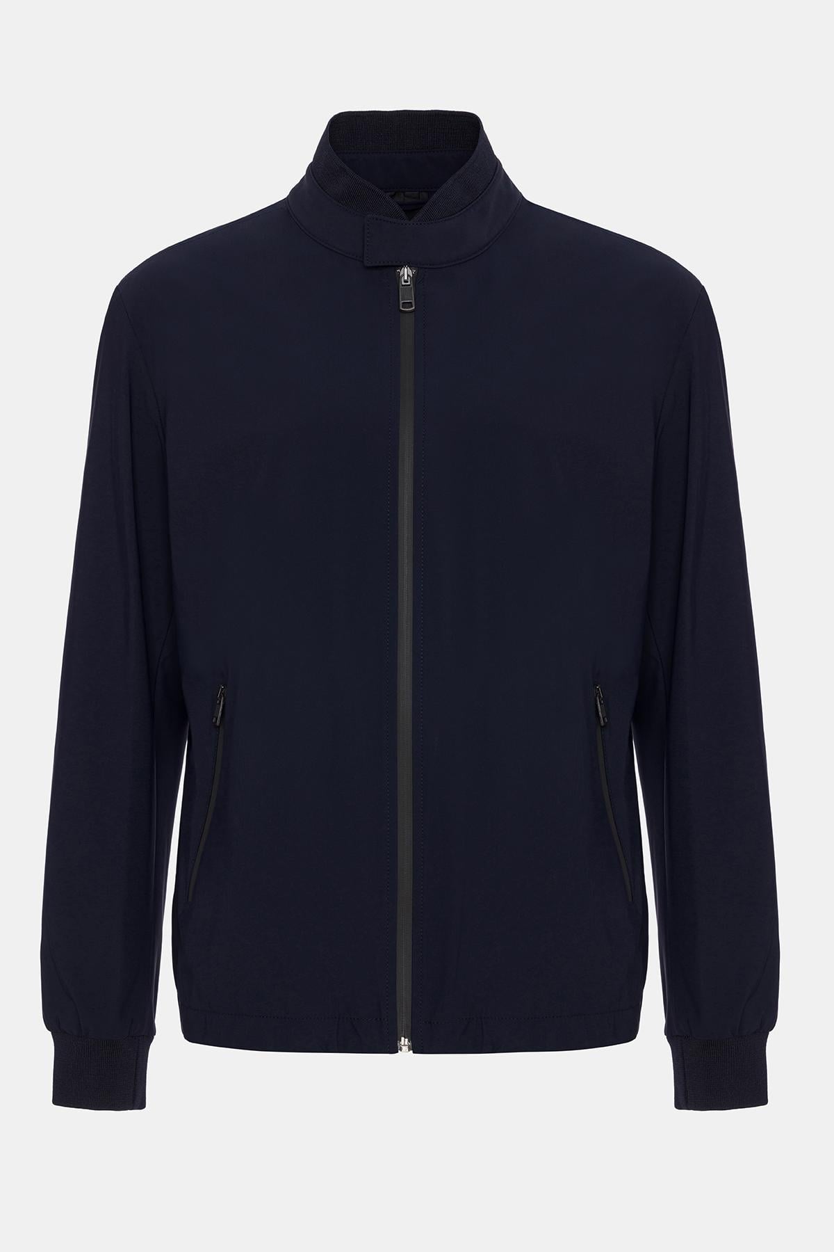 Erkek Lacivert Bomber Ceket