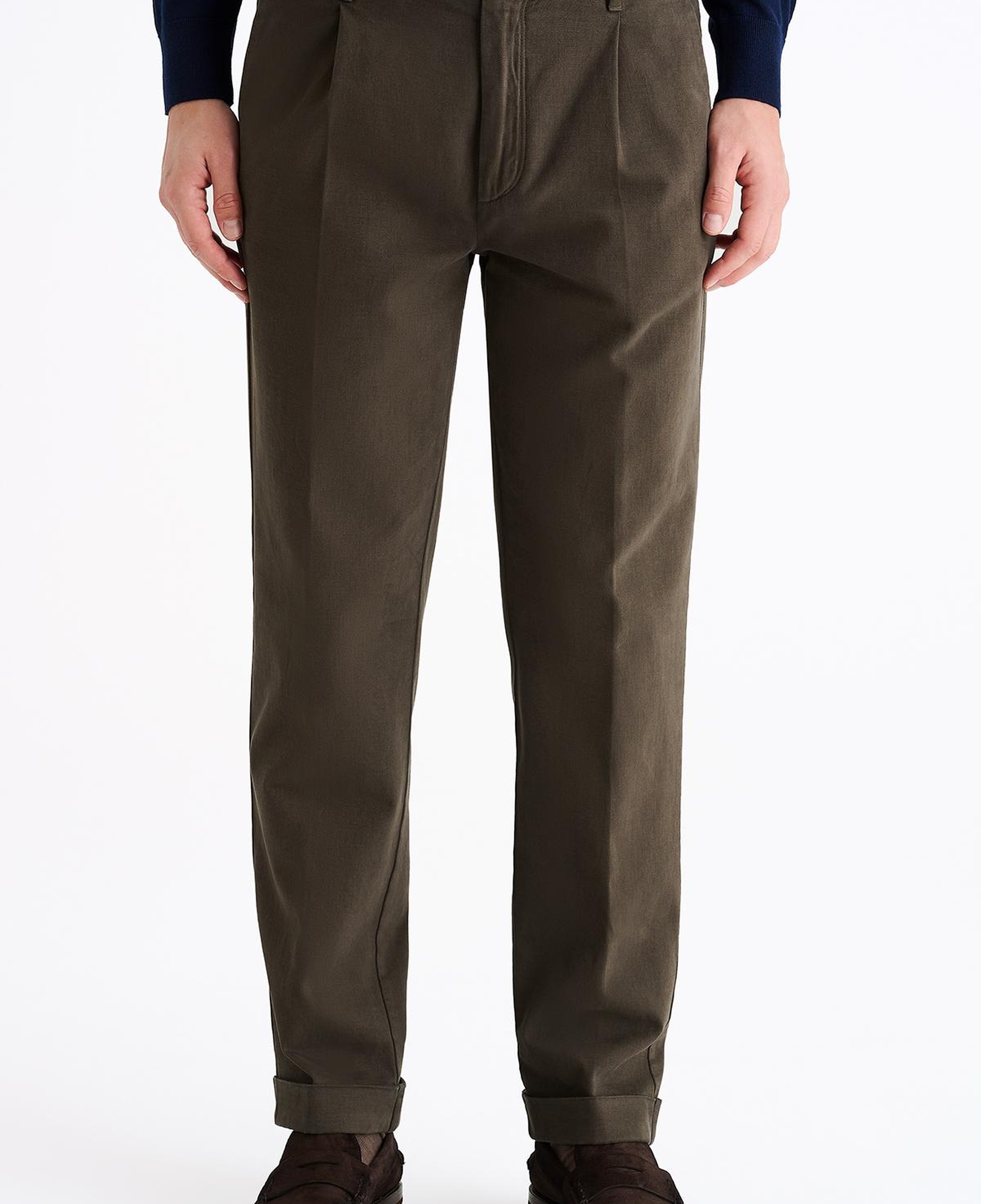 Erkek Antrasit Kaşmir Gabardin Chino Pantolon