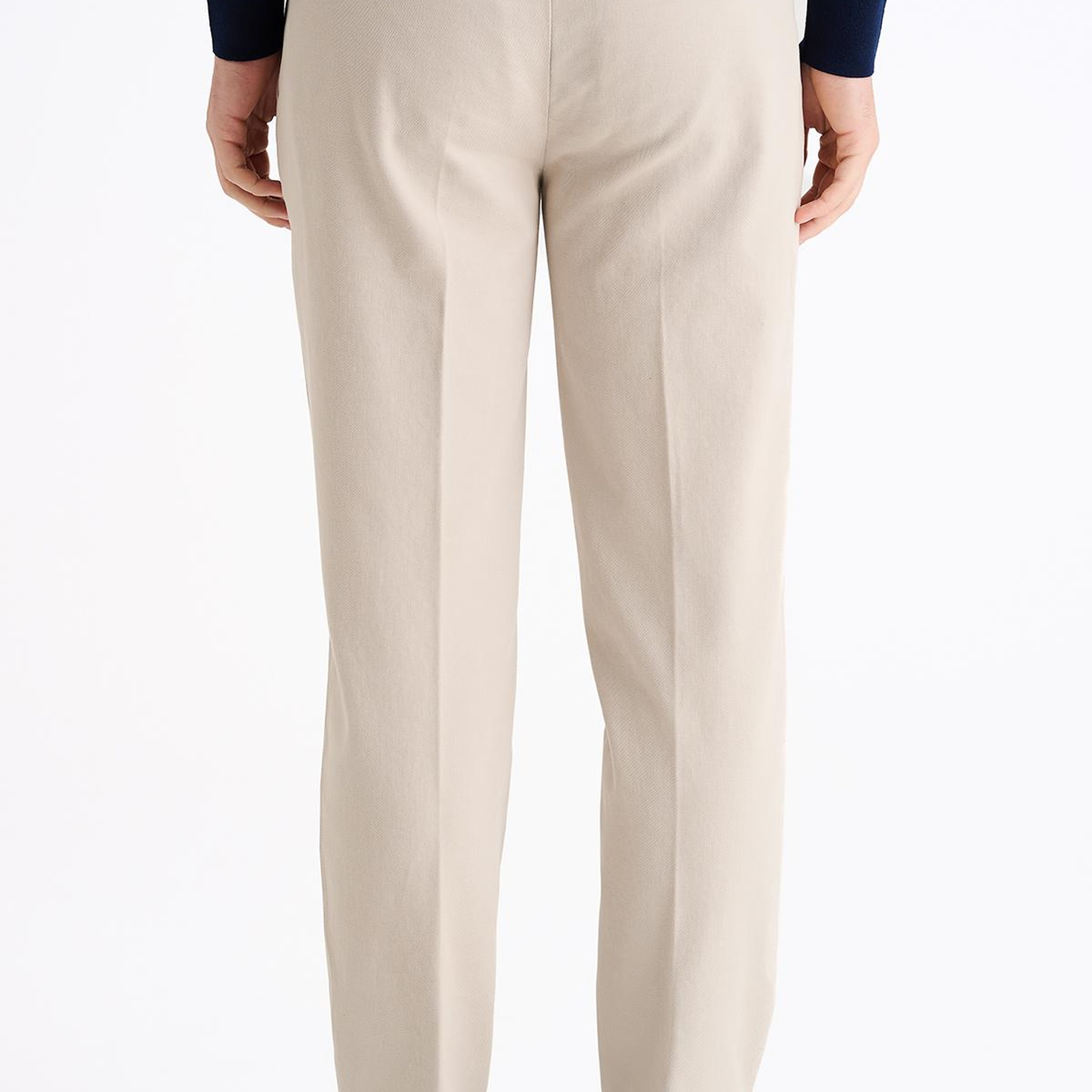 Erkek Bej Slim Fit Chino Pantolon