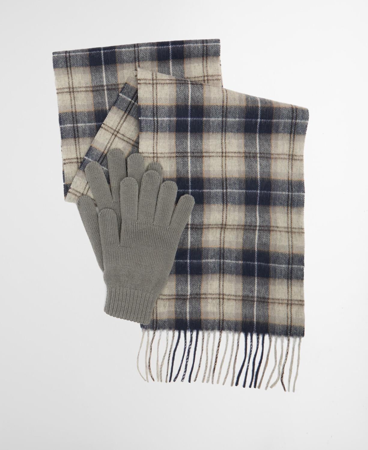 Barbour Tartan Atkı ve Eldiven Hediye Seti