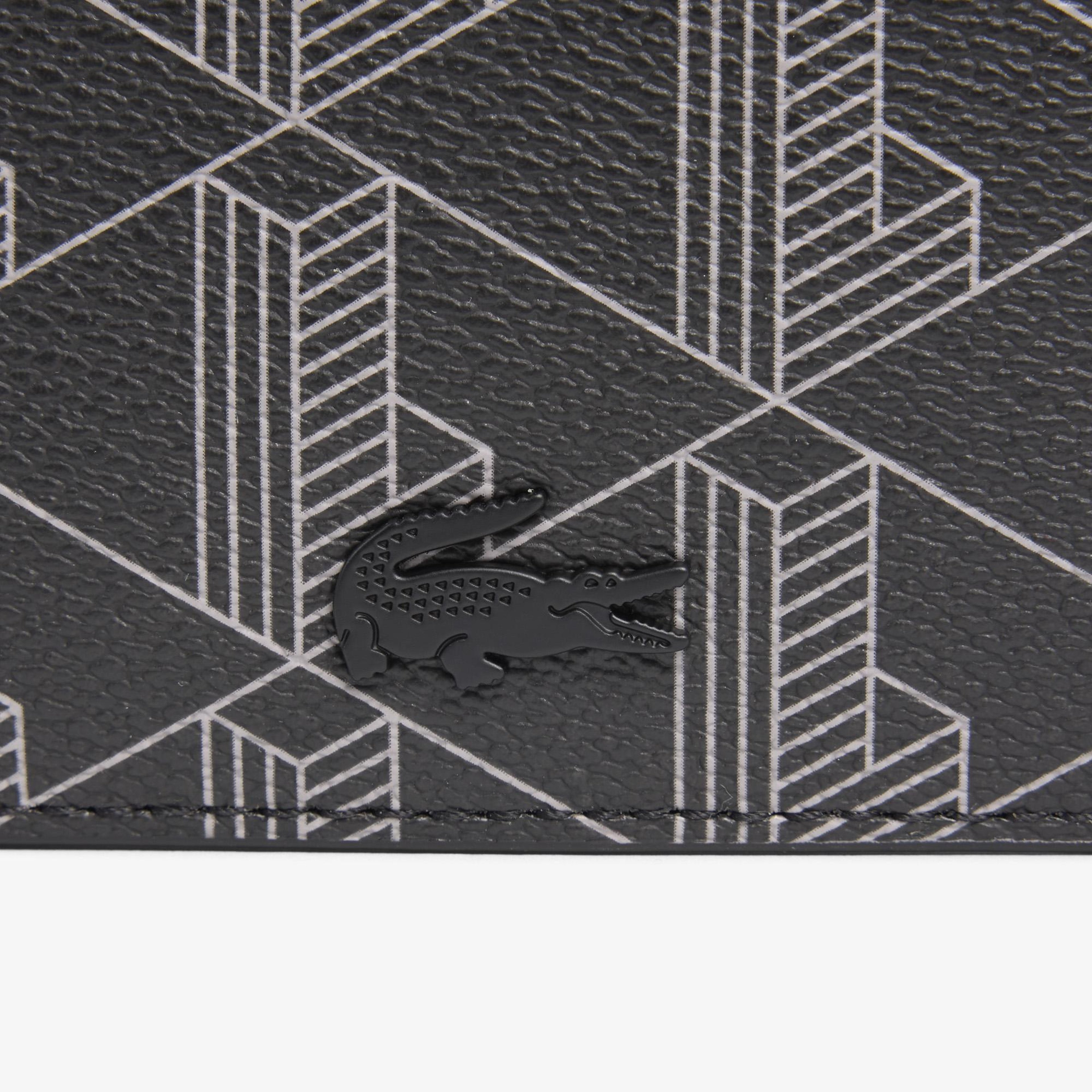 Lacoste The Blend Erkek Monogram Siyah Cüzdan