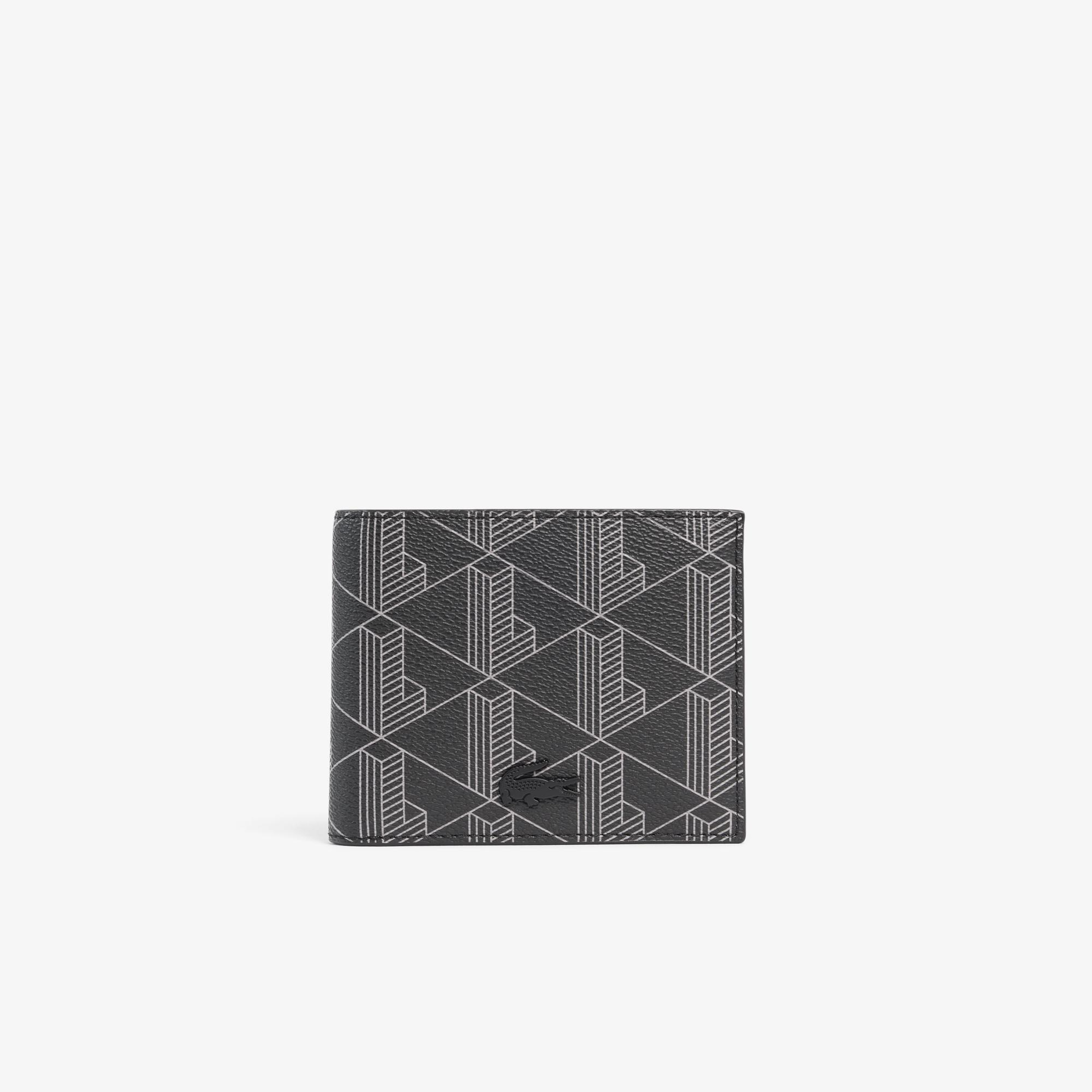 Lacoste The Blend Erkek Monogram Siyah Cüzdan