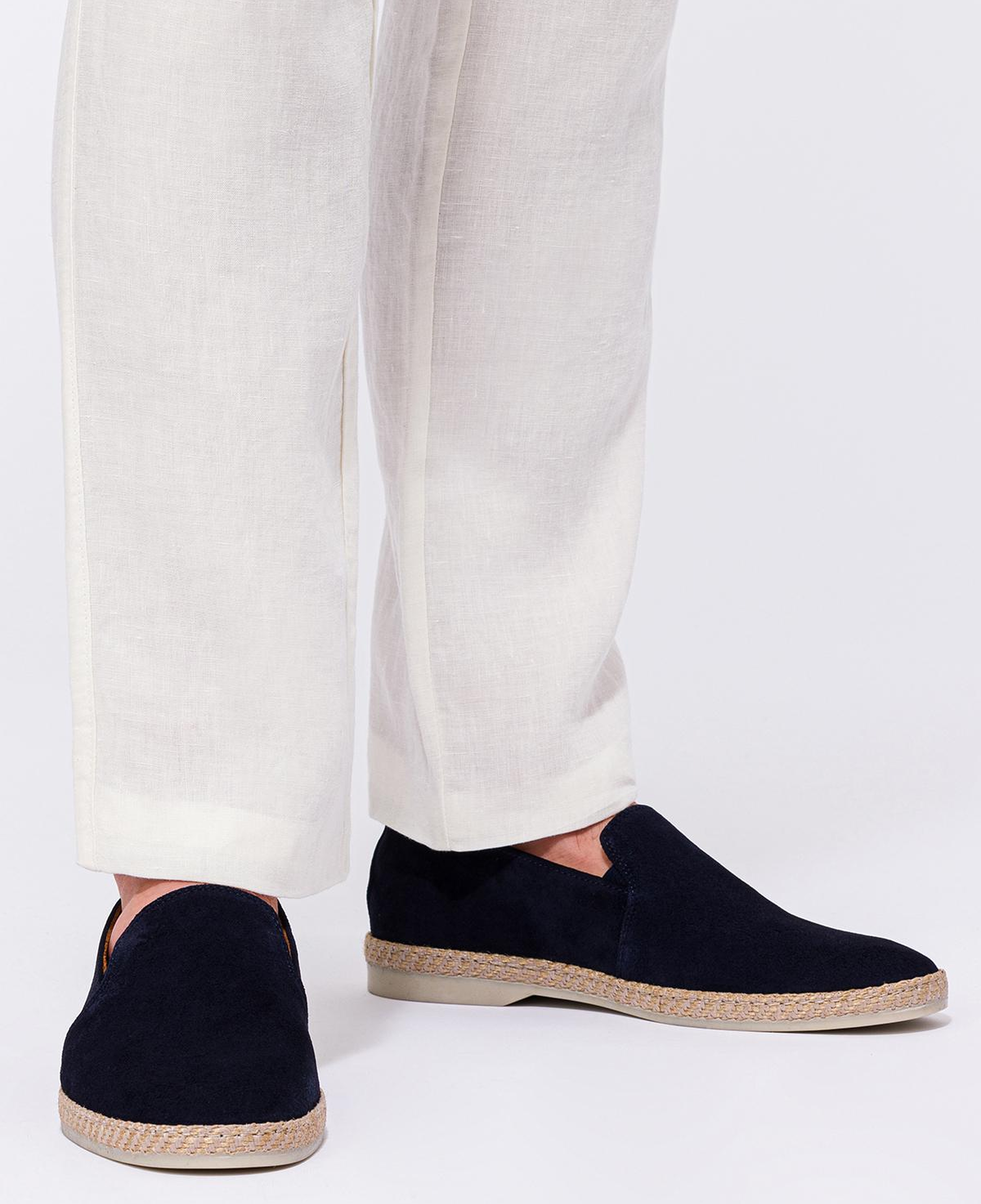 Erkek Lacivert Süet Espadril