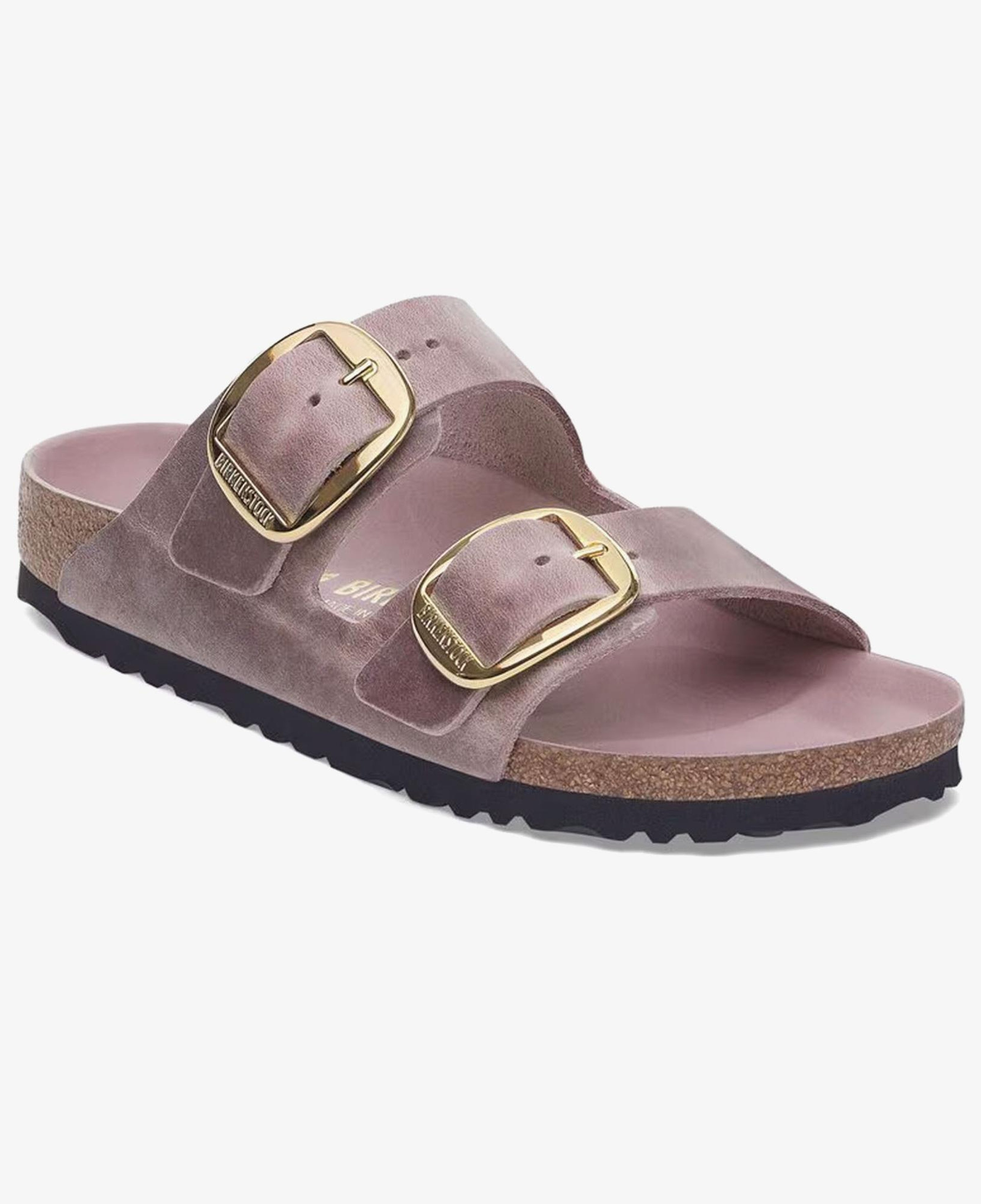 Birkenstock Arizona Big Buckle Leoi Kadın Mor Terlik