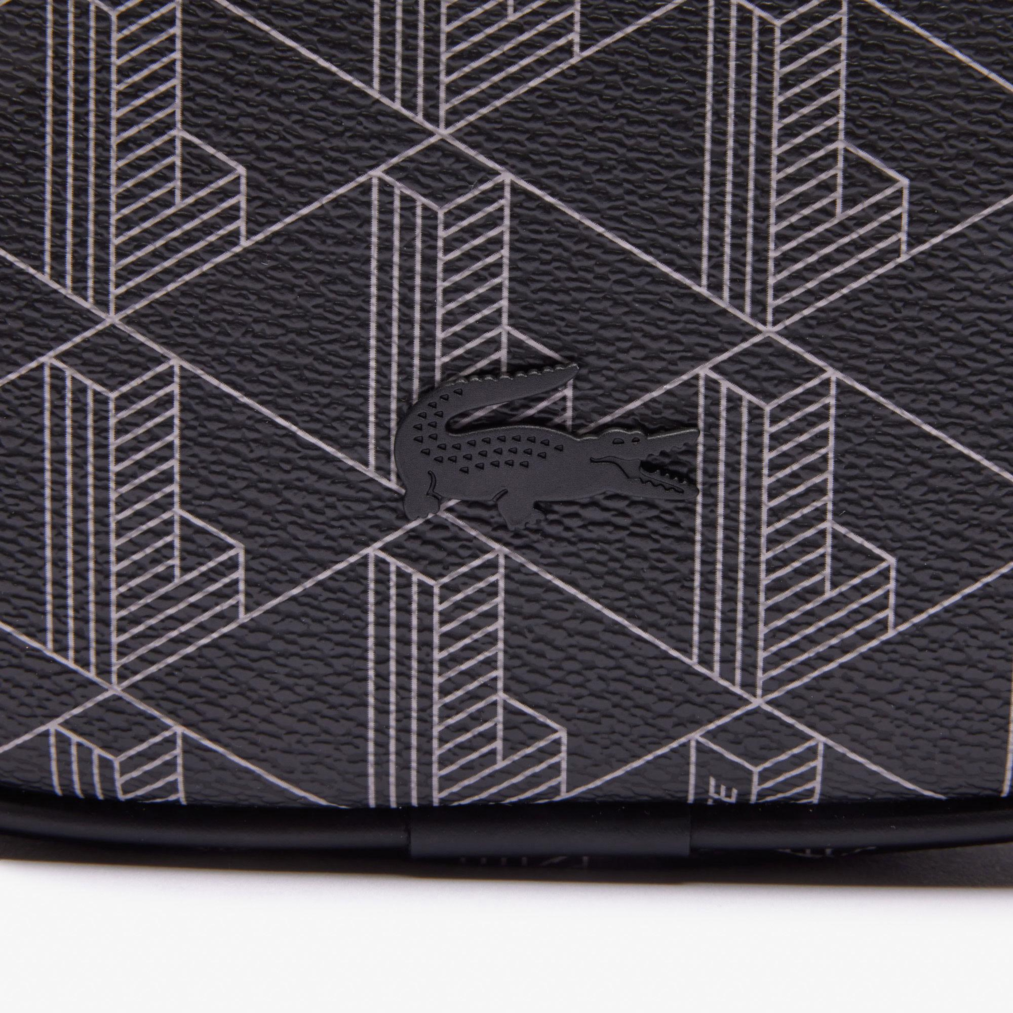 The Blend Erkek Monogram Siyah Postacı Çantası