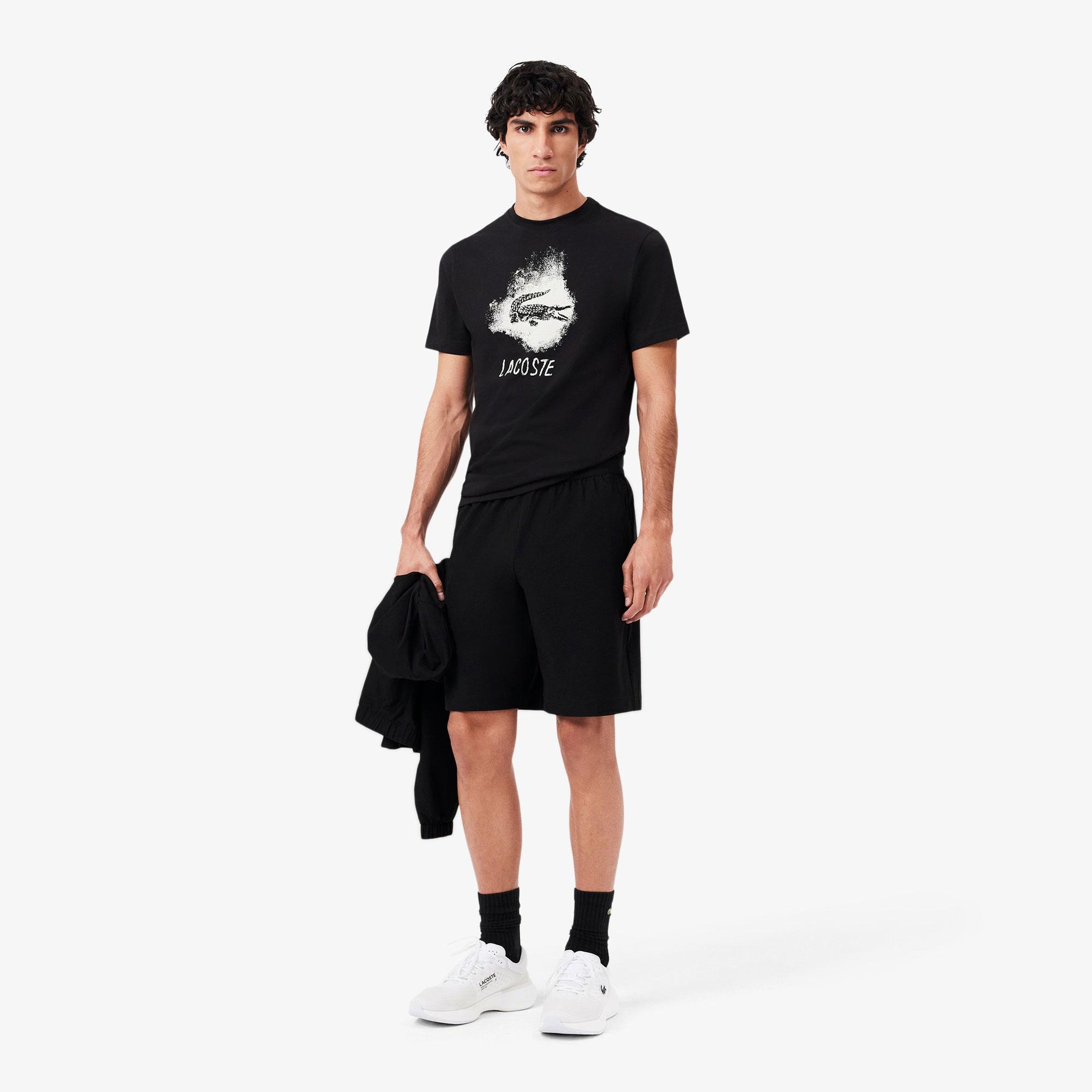 Erkek Regular Fit Siyah Şort