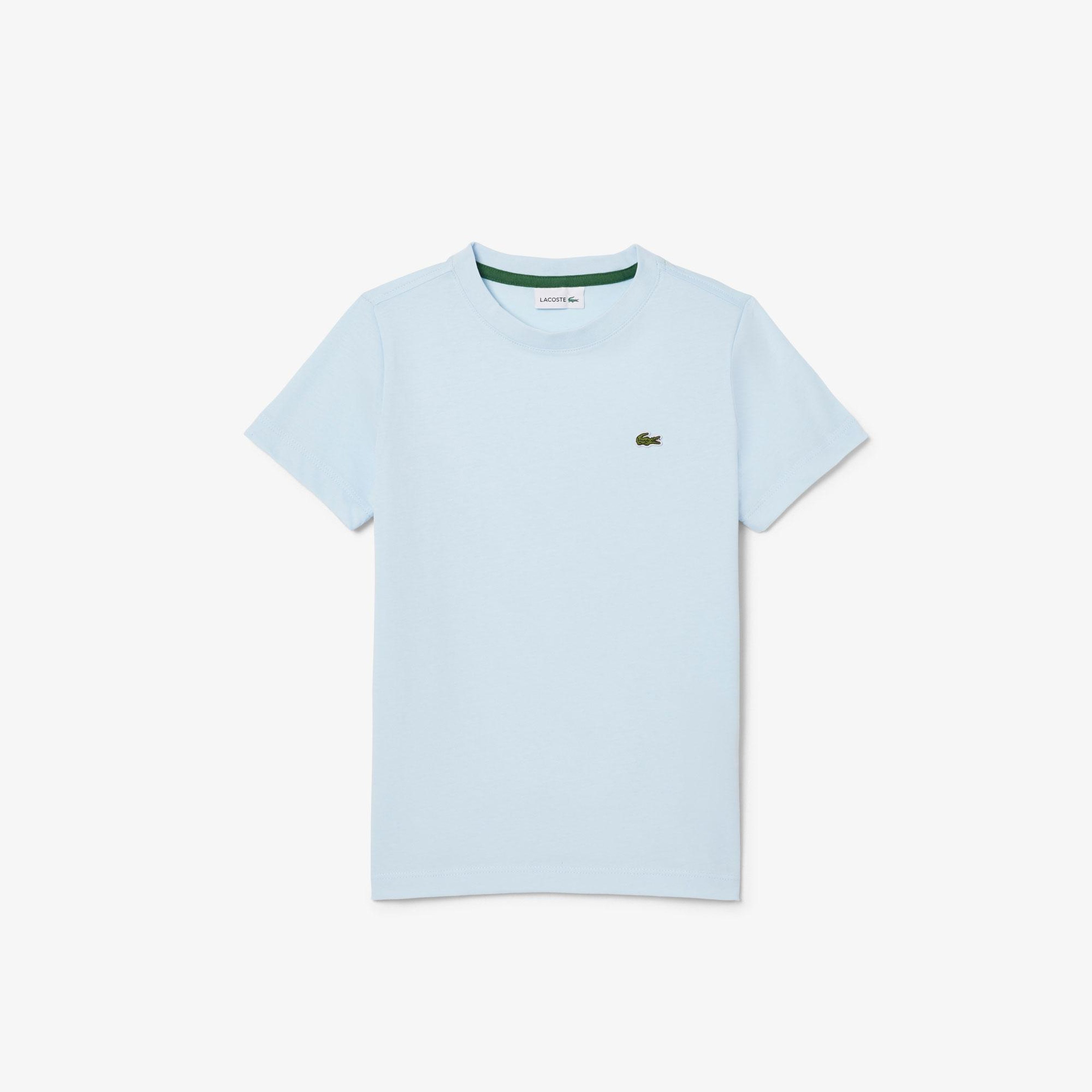 Çocuk Bisiklet Yaka Açık Mavi T-Shirt