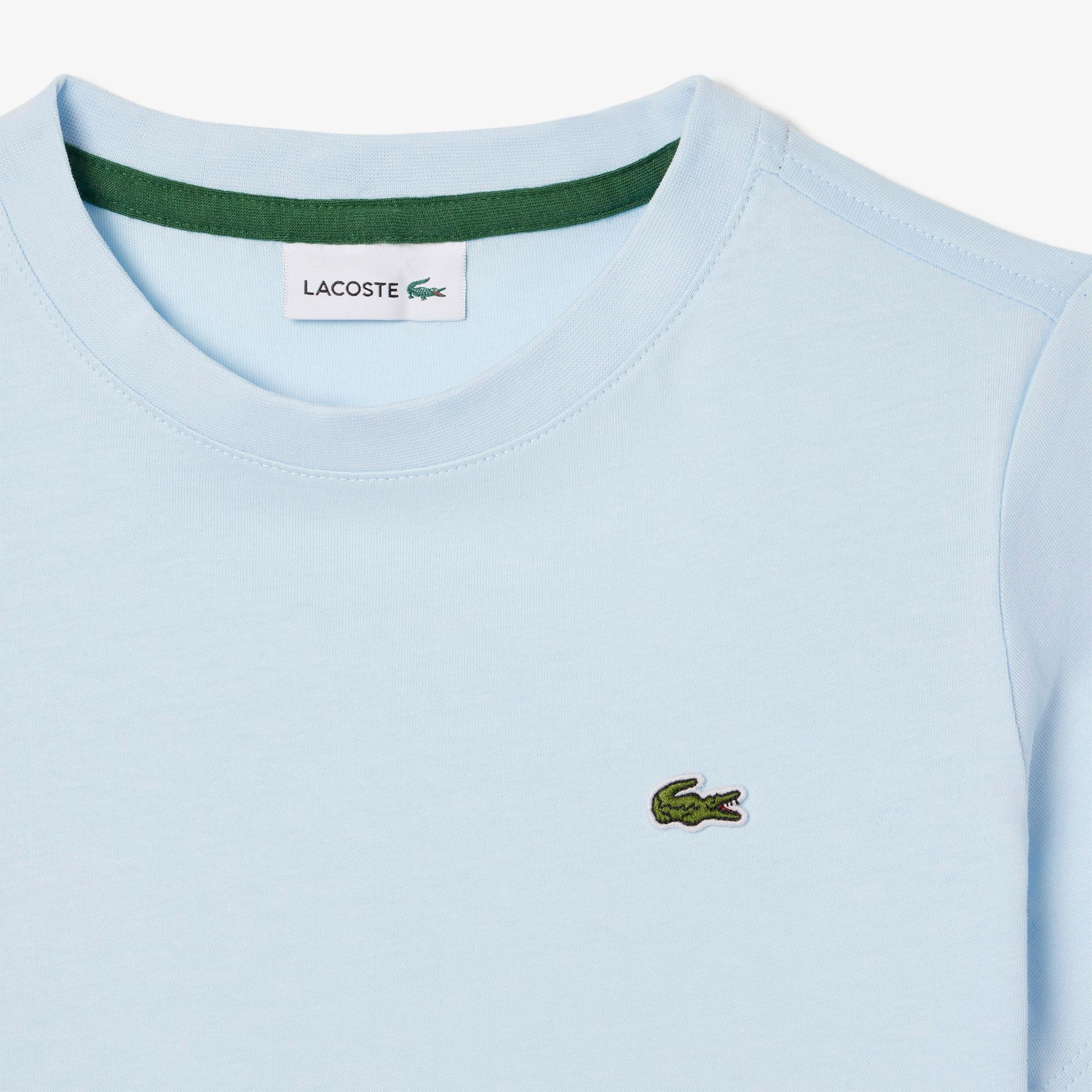 Çocuk Bisiklet Yaka Açık Mavi T-Shirt